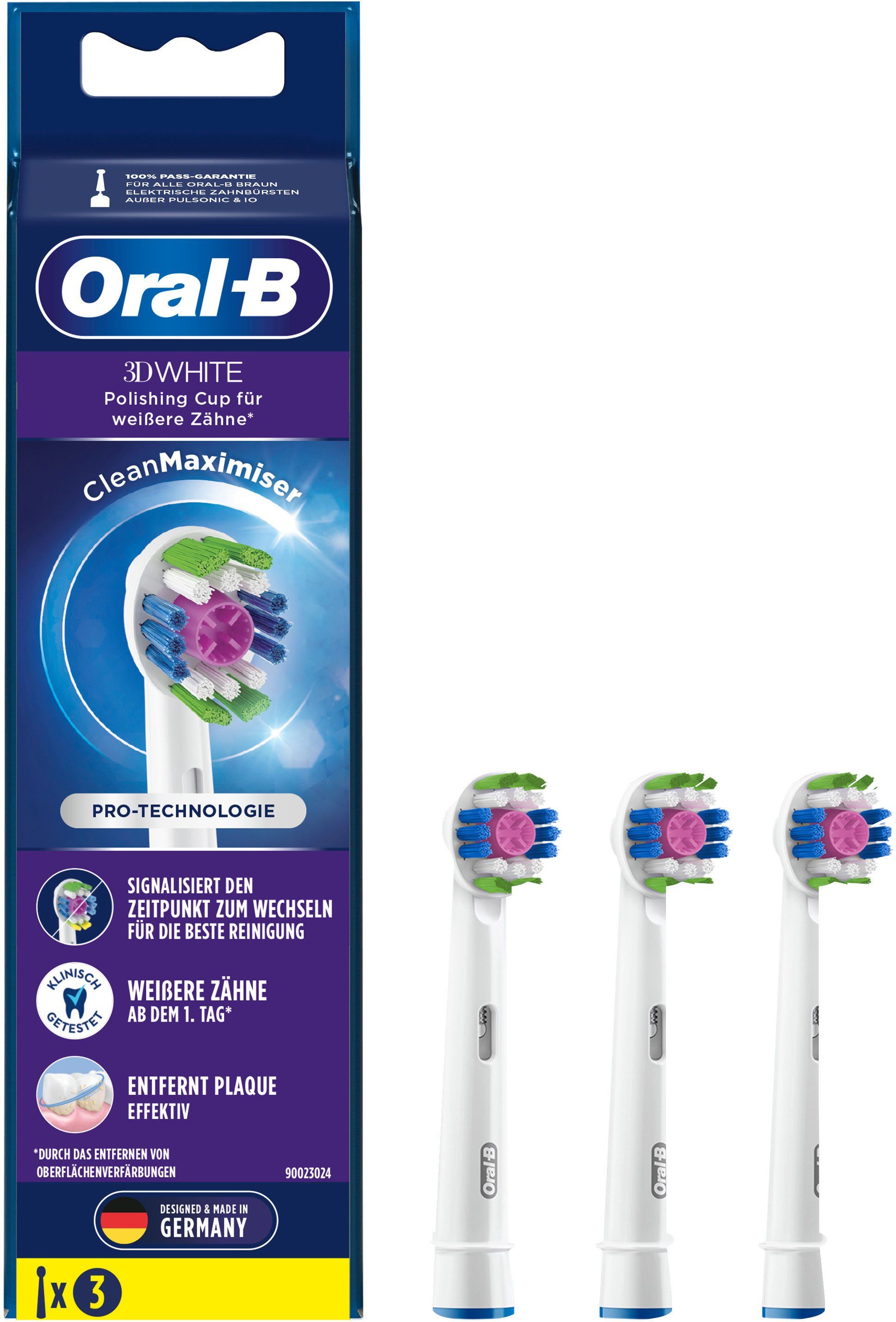 Oral-B Aufsteckbürsten Clean 3D White CleanMaximizer