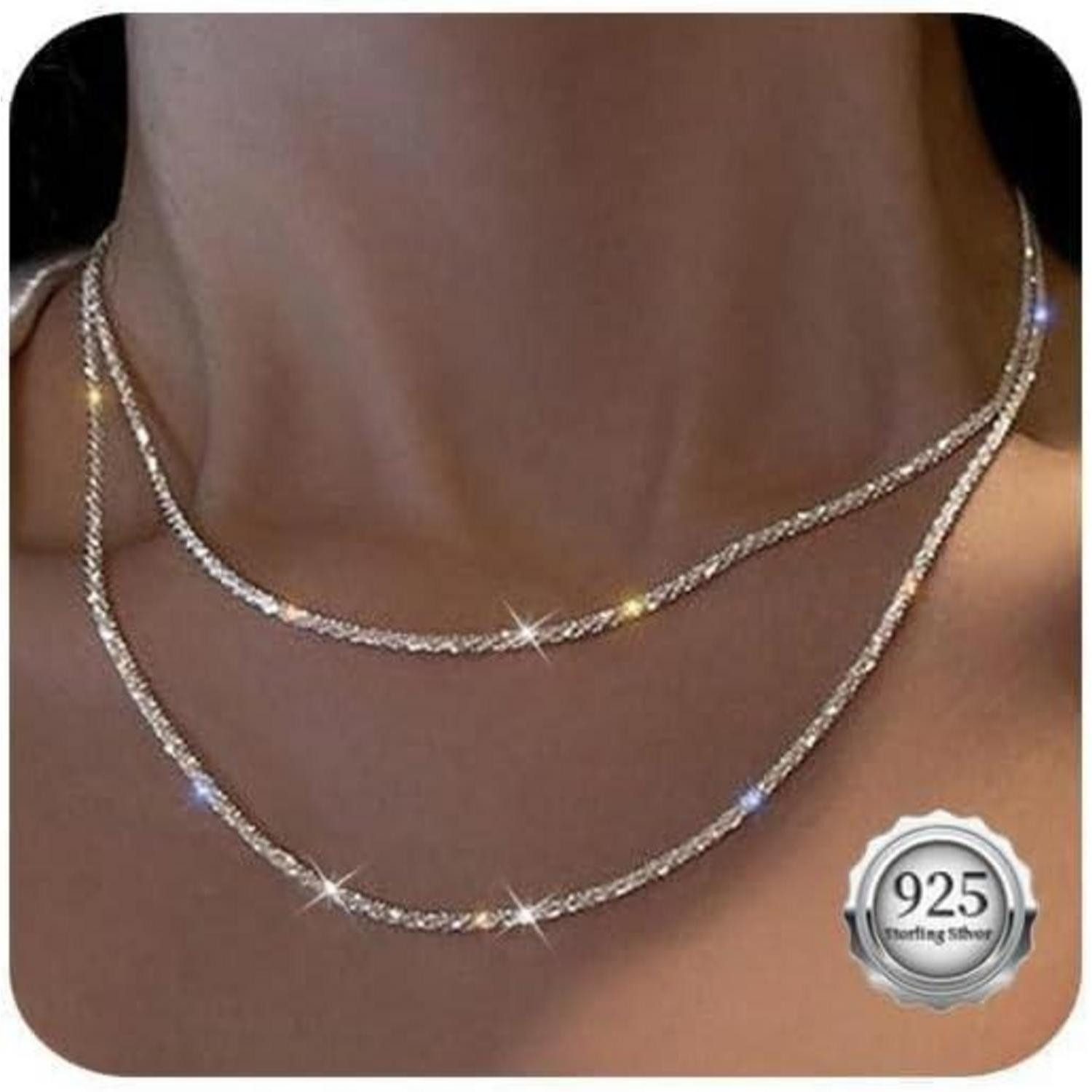 LuxusKollektion Kette und Anhänger Set Silber günstig online kaufen