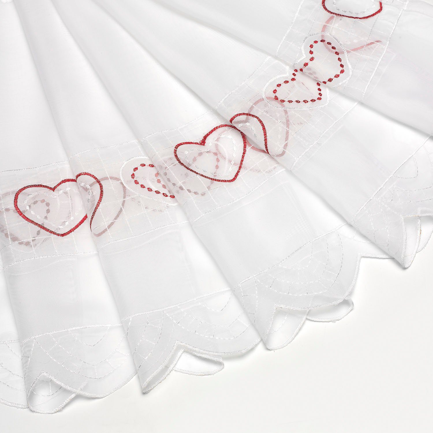 Gerster Scheibengardine Love, Durchzuglöcher (1 St), günstig online kaufen