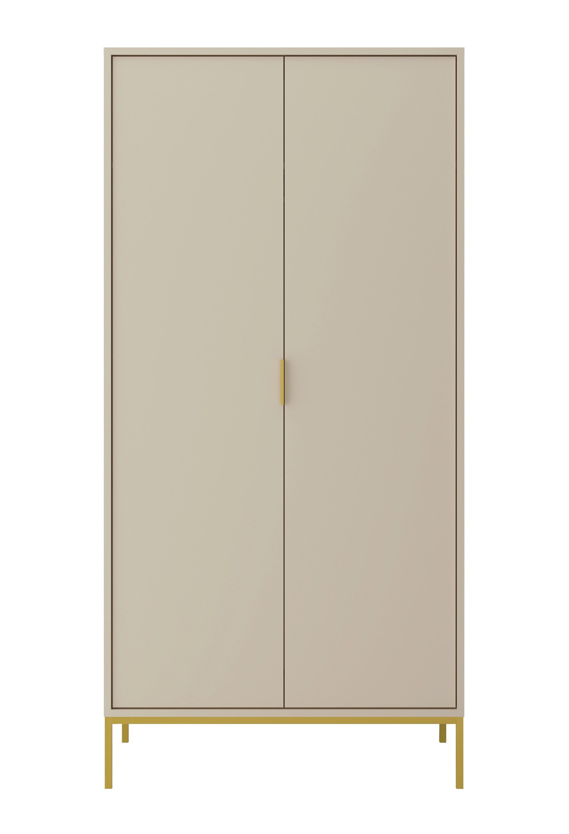 99rooms Drehtürenschrank Avgustin (Kleiderschrank, Schrank, Mehrzweckschrank) Modern Design, mit viel Stauraum, Soft-Close Funktion