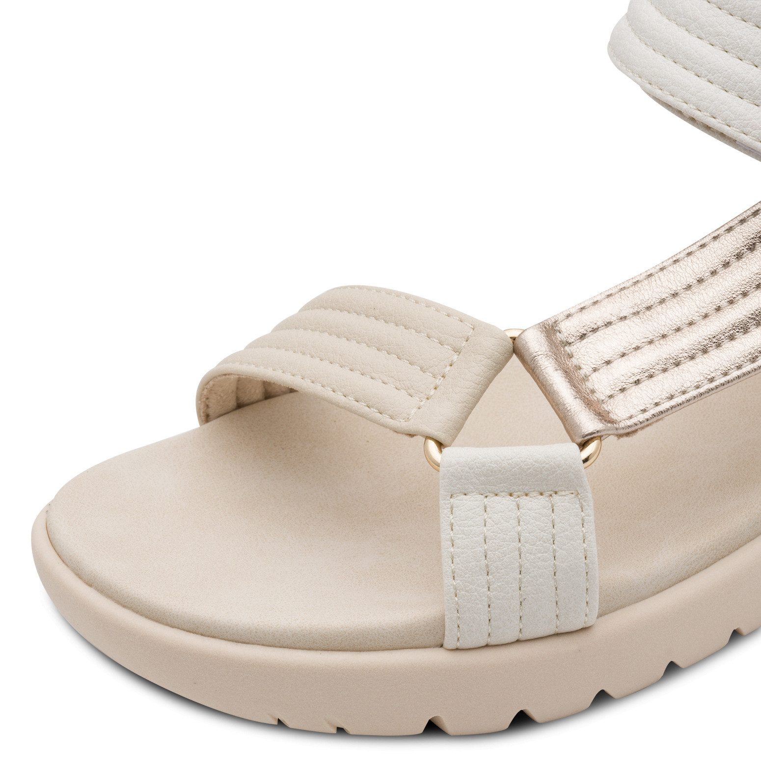 MARCO TOZZI Riemchensandale Plateau, Sandalette in veganer Verarbeitung
