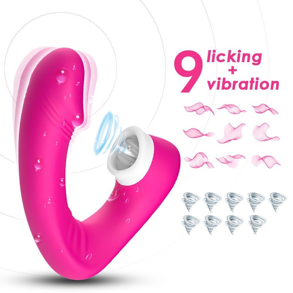 autolock Stimulation 9 Vibratoren,Lecken-Klitorisvibrator, Vibrationsmodi G-Punkt-Vibrator Starke G-Punkt Rosa Genissen Klassische für und