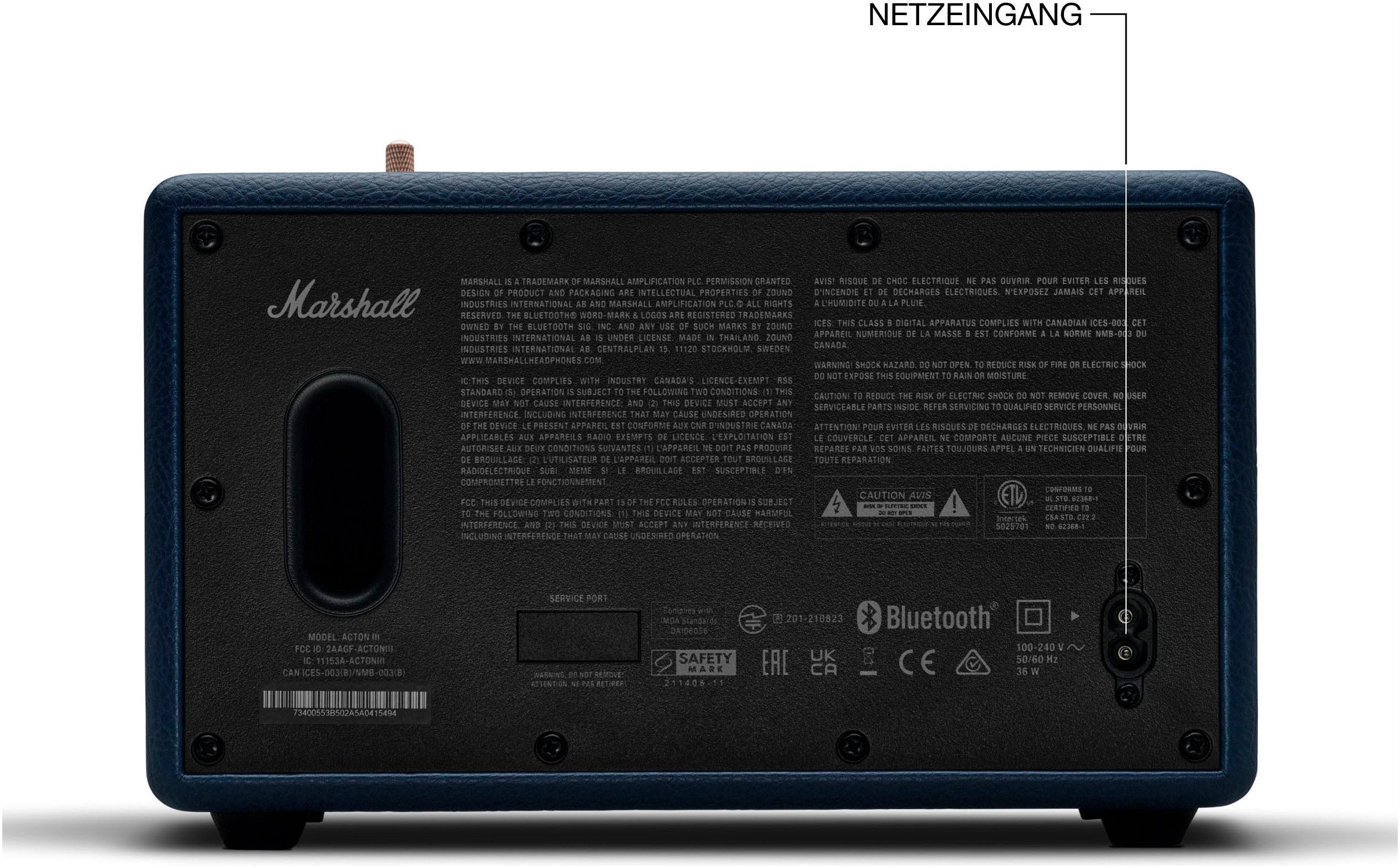 Marshall Acton III Bluetooth-Lautsprecher Stereo (Bluetooth, 60 W)
