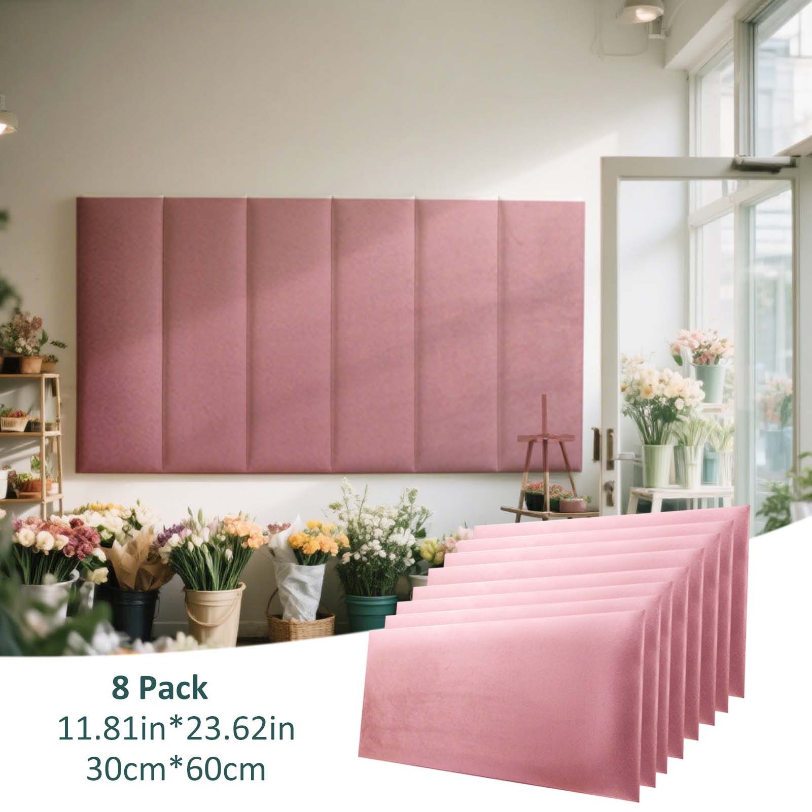 Mejale Wandpolster Wandkissen Wandmontiertes 3D gepolsterte für Schlafzimmer 30x60cm, (8 St)