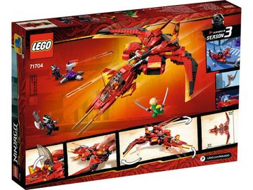 LEGO® Konstruktionsspielsteine LEGO® NINJAGO® - Kais Super-Jet, (Set, 513 St)