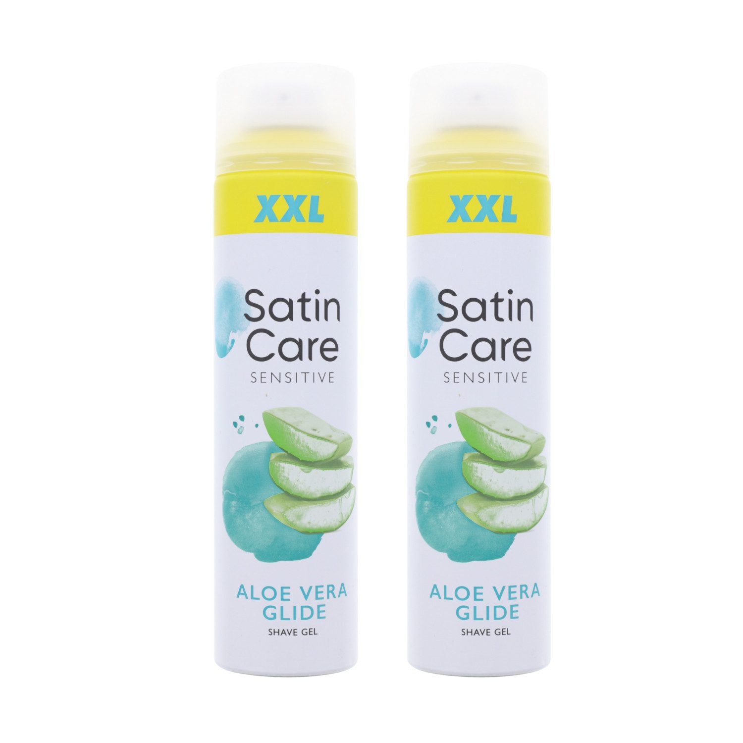 Gillette Крем для гоління 2 x Gillette Satin Care Sensitiv Rasiergel Aloe Vera Glide je 240ml Da