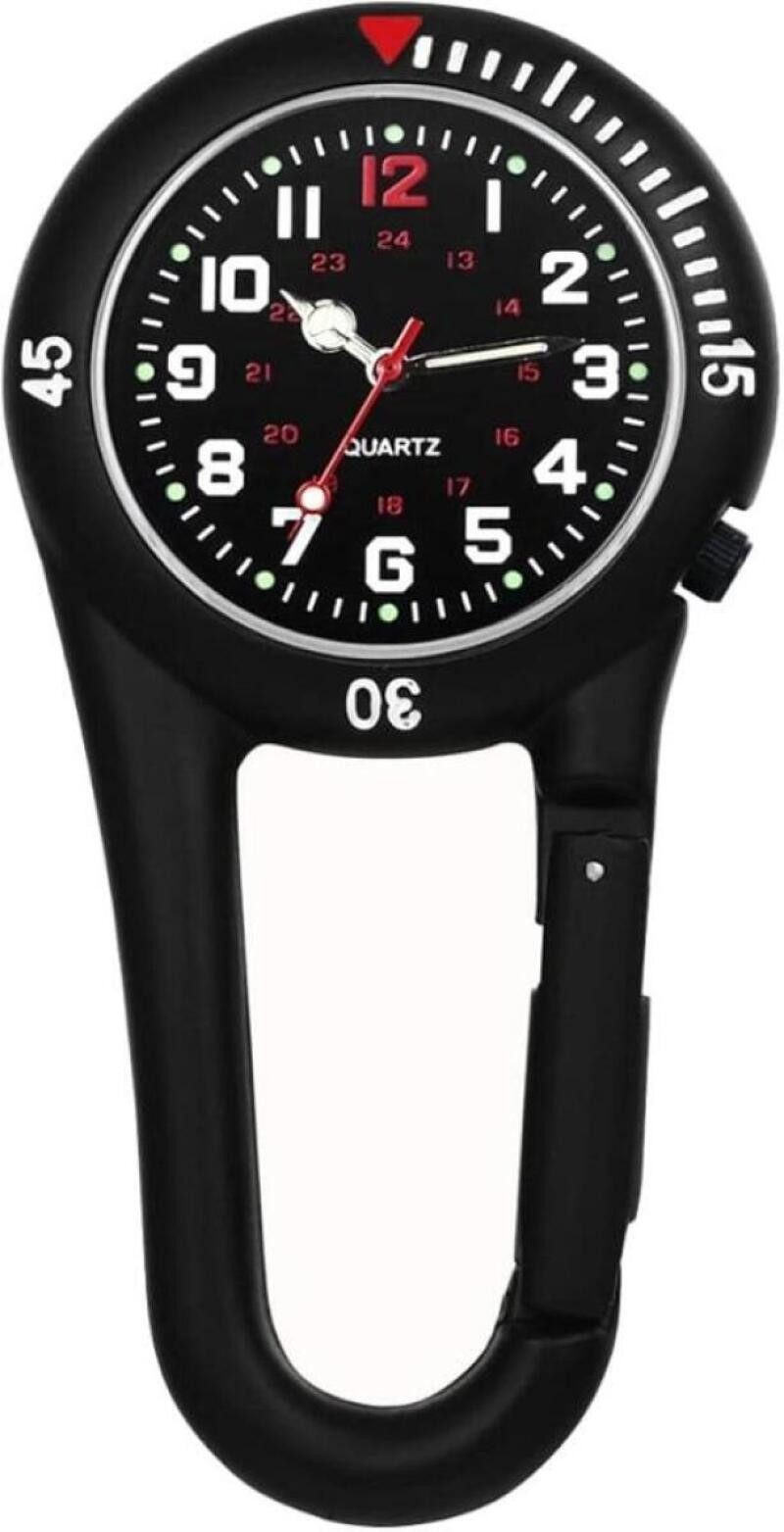FELIXLEO Taschenuhr Taschenuhr mit Karabiner Quarz Analog Leuchtzifferblatt für Ärzte