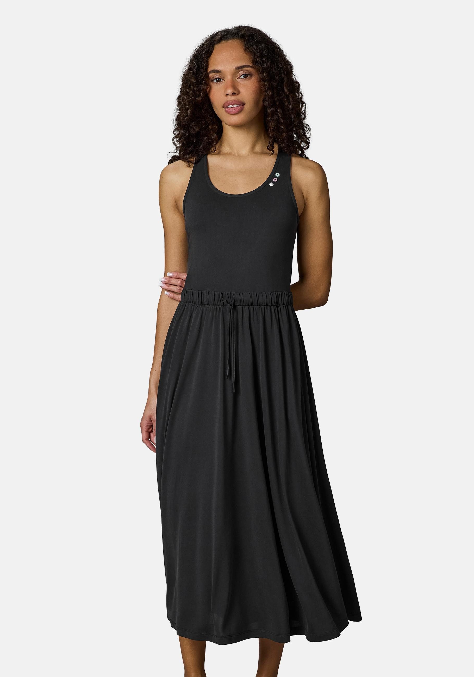 Ragwear Shirtkleid Mauglia YOUMODO Sommerkleid mit Trägern und Taillenzugband
