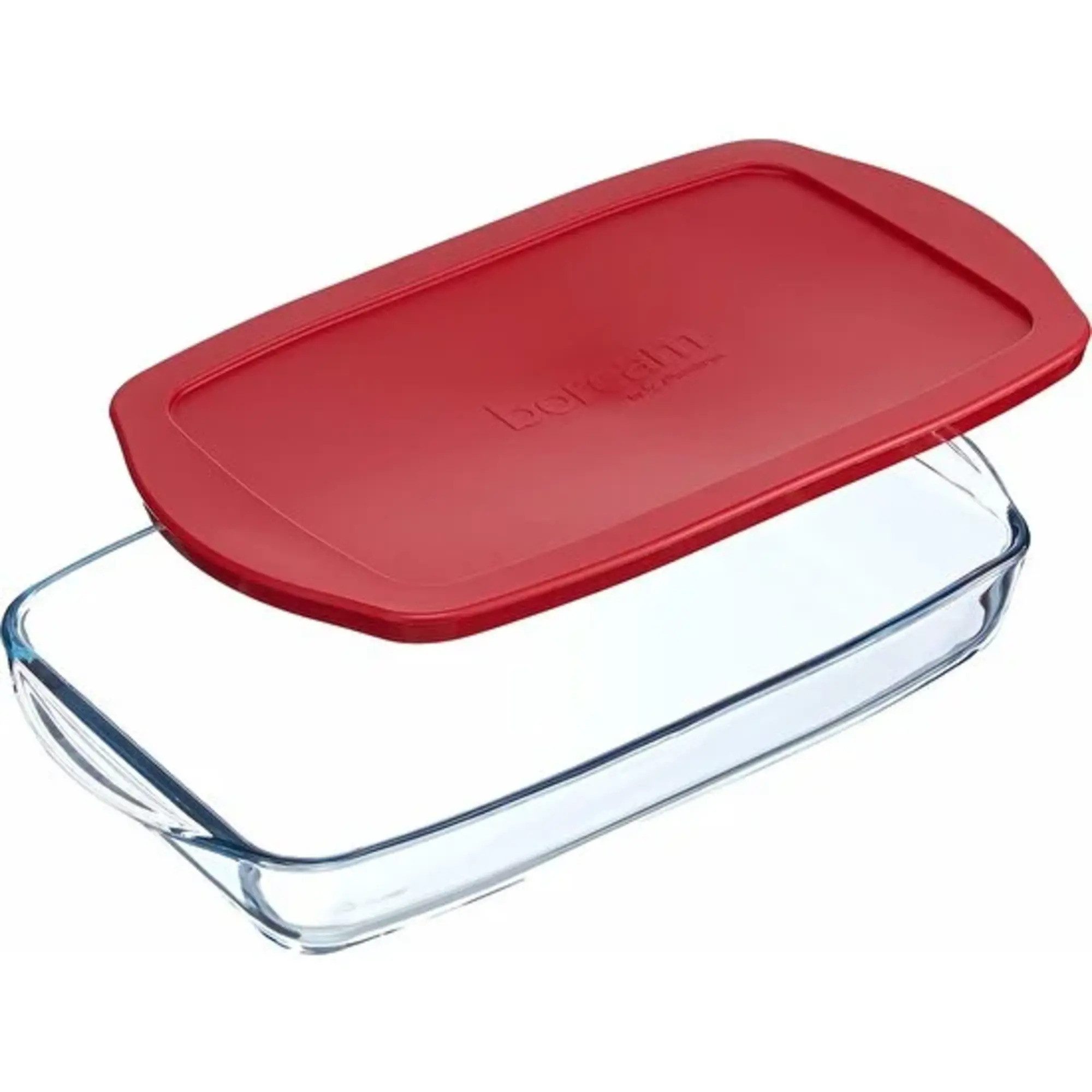 Pasabahce Frischhaltedose Pasabahce Borcam Bake&Keep Rechteckige Auflaufform, 1,95L