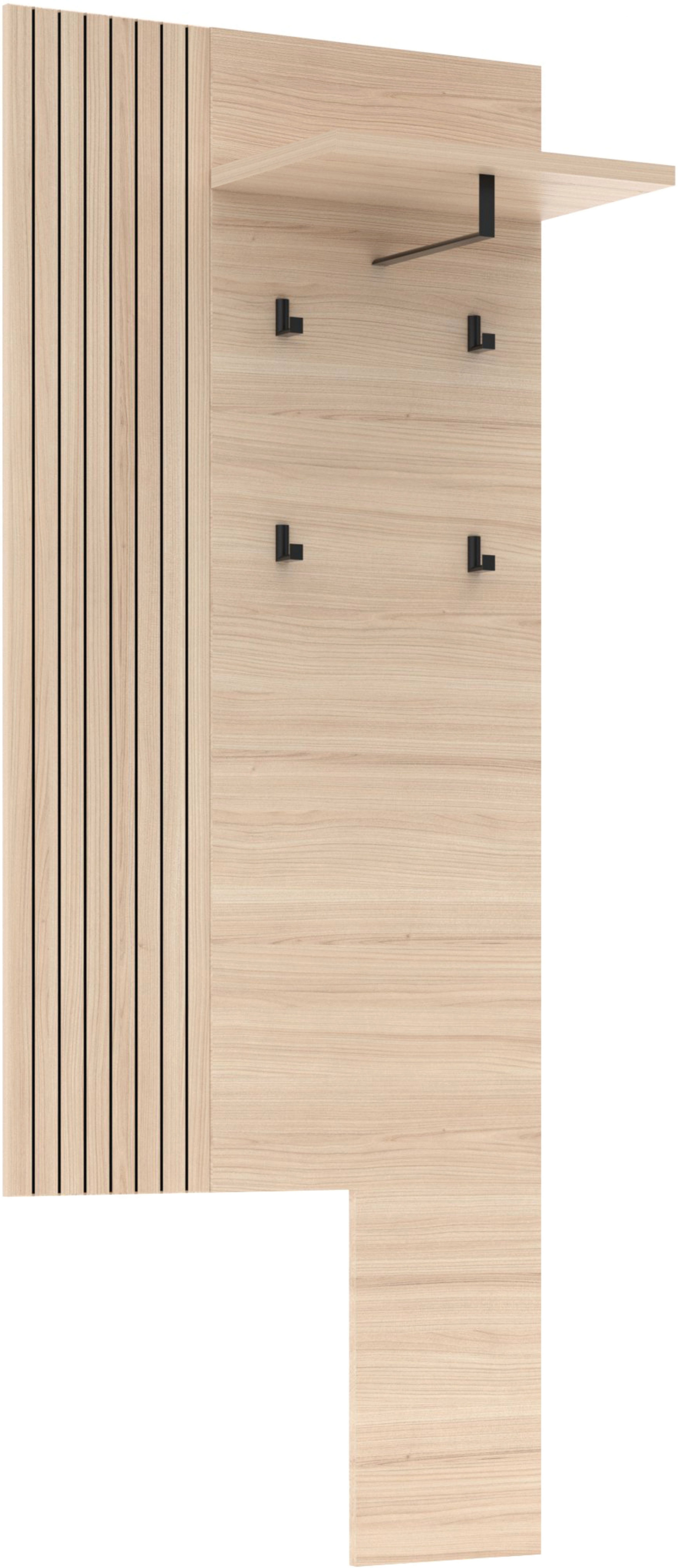 Innostyle Garderobenpaneel Pisa Garderobenpaneel (1 St), 1Boden, 4 Haken, Ansatzstück montierbar