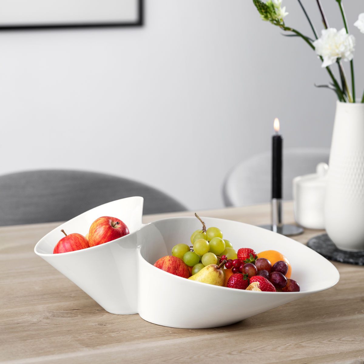 Villeroy & Boch Servierplatte New Wave, Porzellan, 21 x15 cm