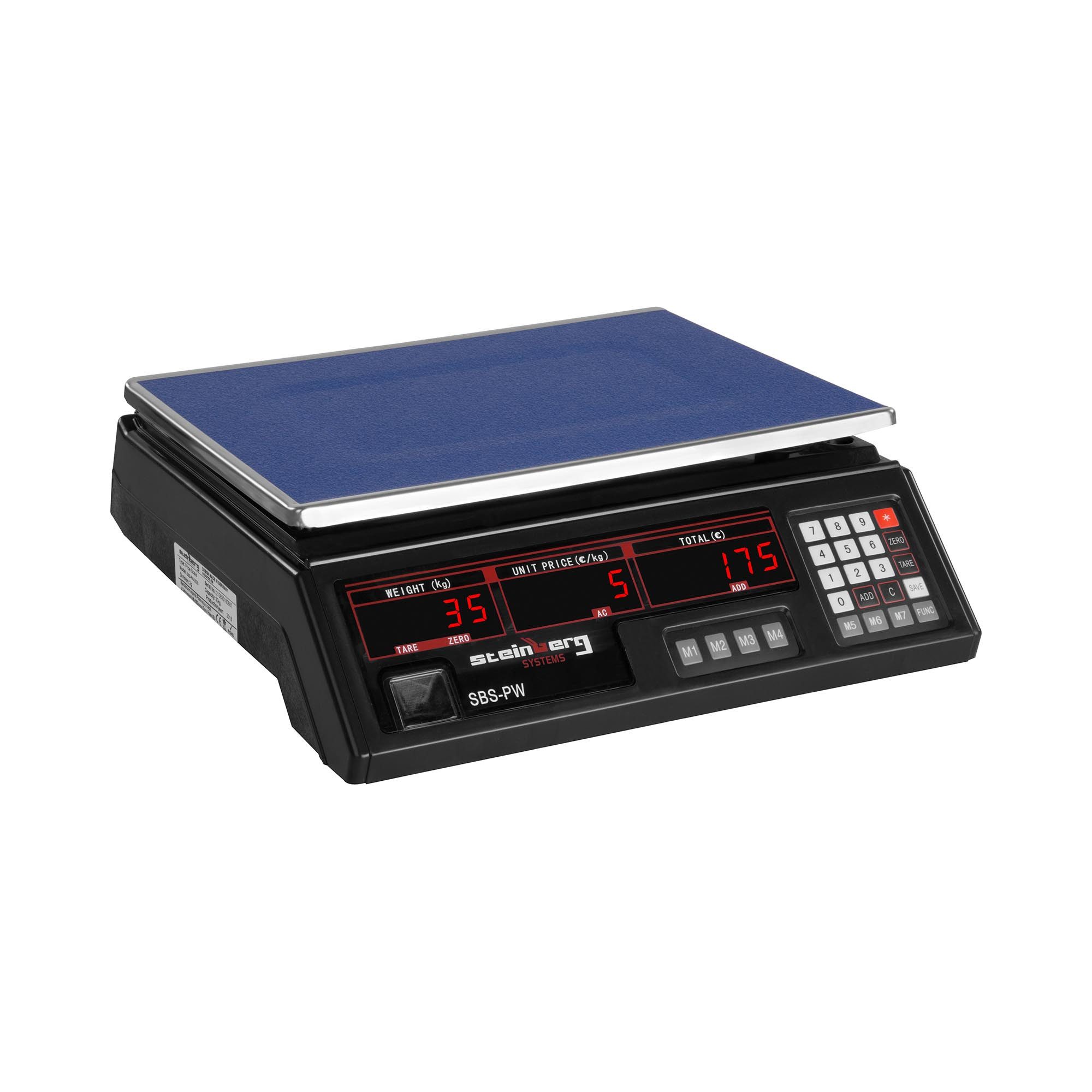 Steinberg Systems Präzisionswaage Kontrollwaage Ladenwaage Kassenwaage Marktwaage Waage Obstwaage 30Kg
