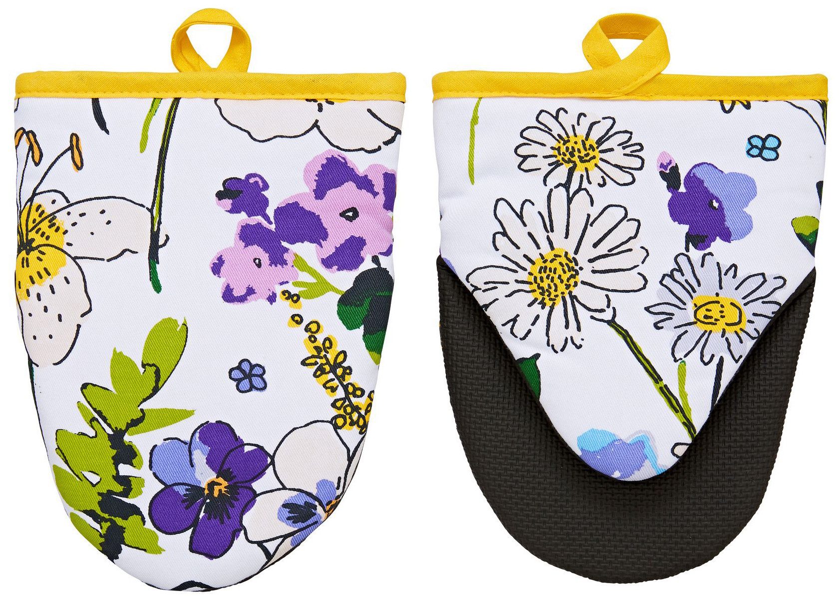 Ulster Weavers Topfhandschuhe Wildflower, (Set, 2-tlg., 2-teilig), mit Neopren, wattiert, Größe: ca.17x14,5 cm