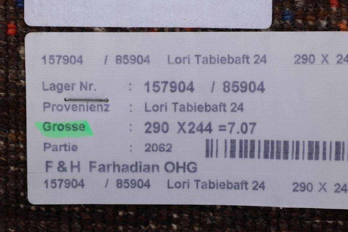 Loribaft 12 Orientteppich Perser Nowbaft Handgeknüpfter Nain Trading, mm Gabbeh 245x289 Moderner, Höhe: rechteckig,