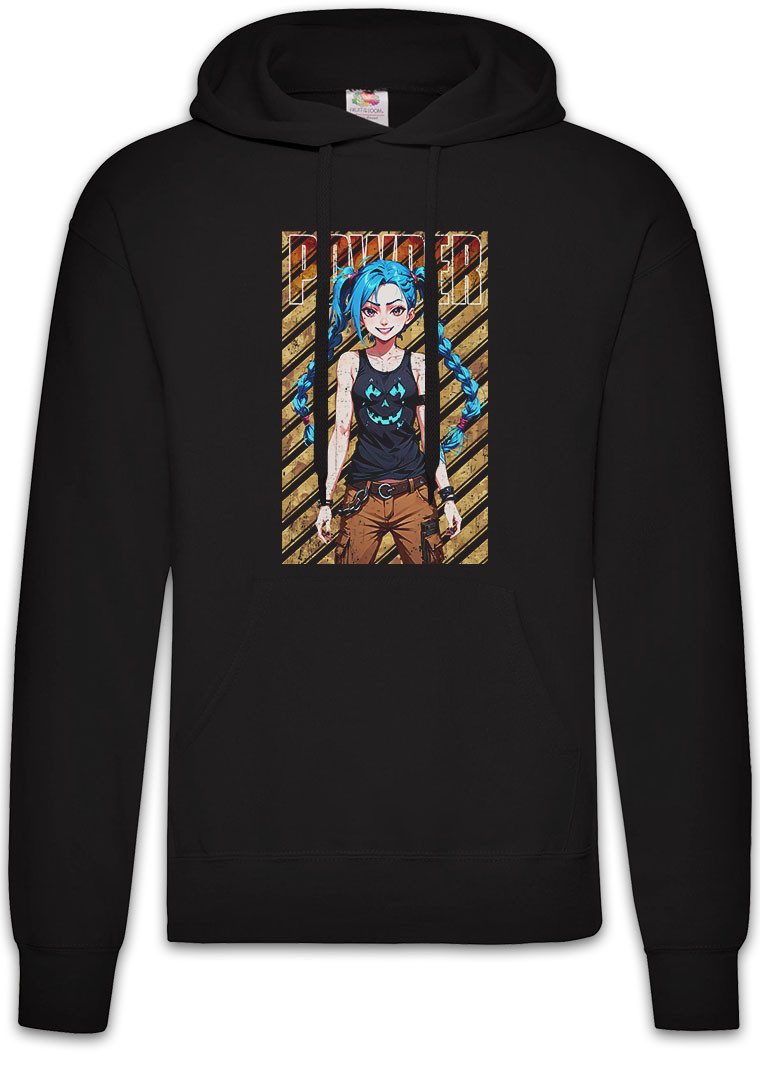 Hoodie Jinx Powder Herren Hoodie Arcane Legends Anime Punk Tattoo League LOL