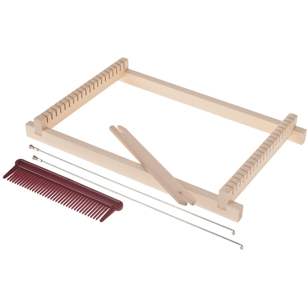 matches21 HOME & HOBBY Kinderwebrahmen 5-teiliges Set Holzbaukasten