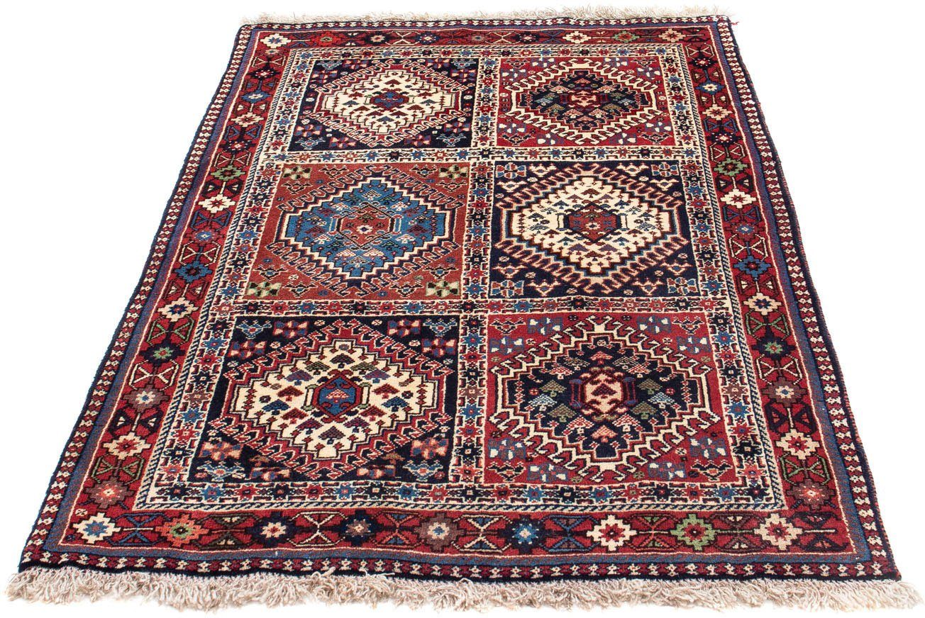 Wollteppich Yalameh Felder Blu 143 x 99 cm, morgenland, rechteckig, Höhe: 10 mm, Handgeknüpft