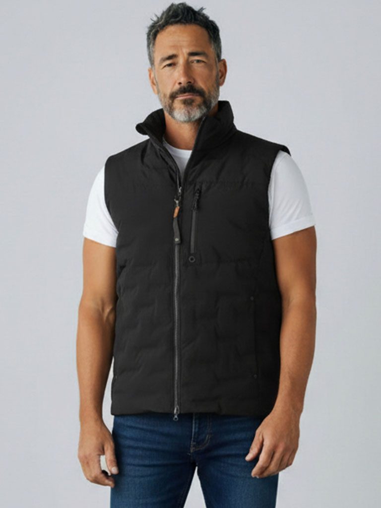 Dry Fashion Steppweste Herren Weste Nordstrand mit Stehkragen in sportiver Passform