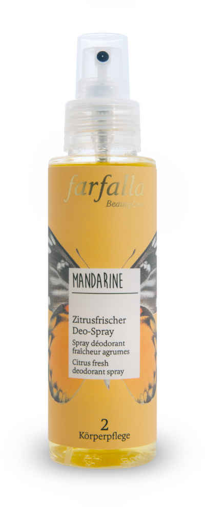 Farfalla Deo-Spray Zitrusfrischer Deo Spray Mandarine 100 ml, 1-tlg.