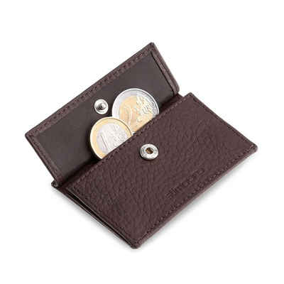 Slimpuro Geldbörse »Coin Pocket mit RFID-Schutzkarte für ZNAP Slim Wallets 8 und 12 Druckknopf« (1 x Coin Pocket inkl. RFID-Schutzkarte)
