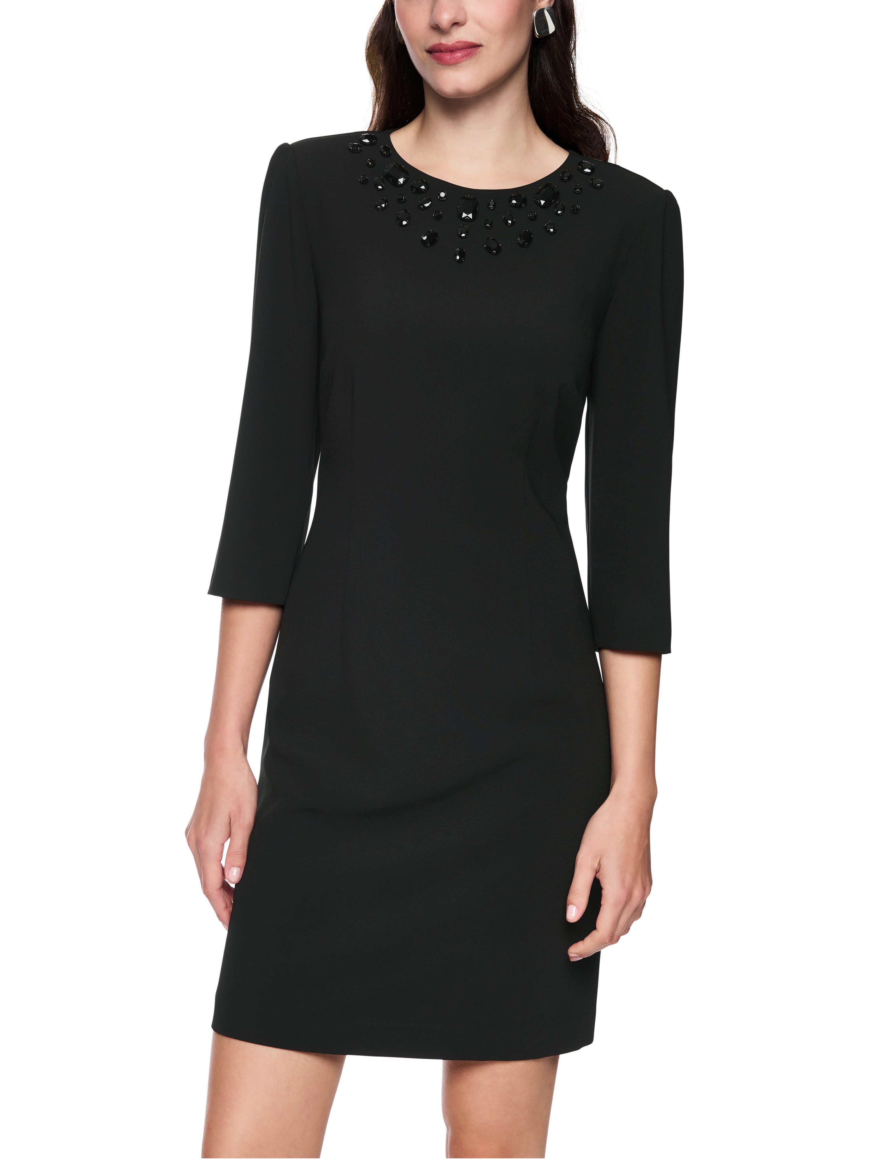 Marc Cain Midikleid Premium Damenmode mit Schmucksteinen, tailliert, Rock l günstig online kaufen