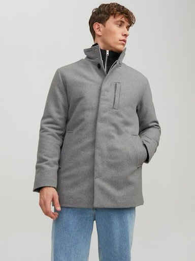 Jack & Jones Langjacke JJEDUNHAM WOOL JACKET SN