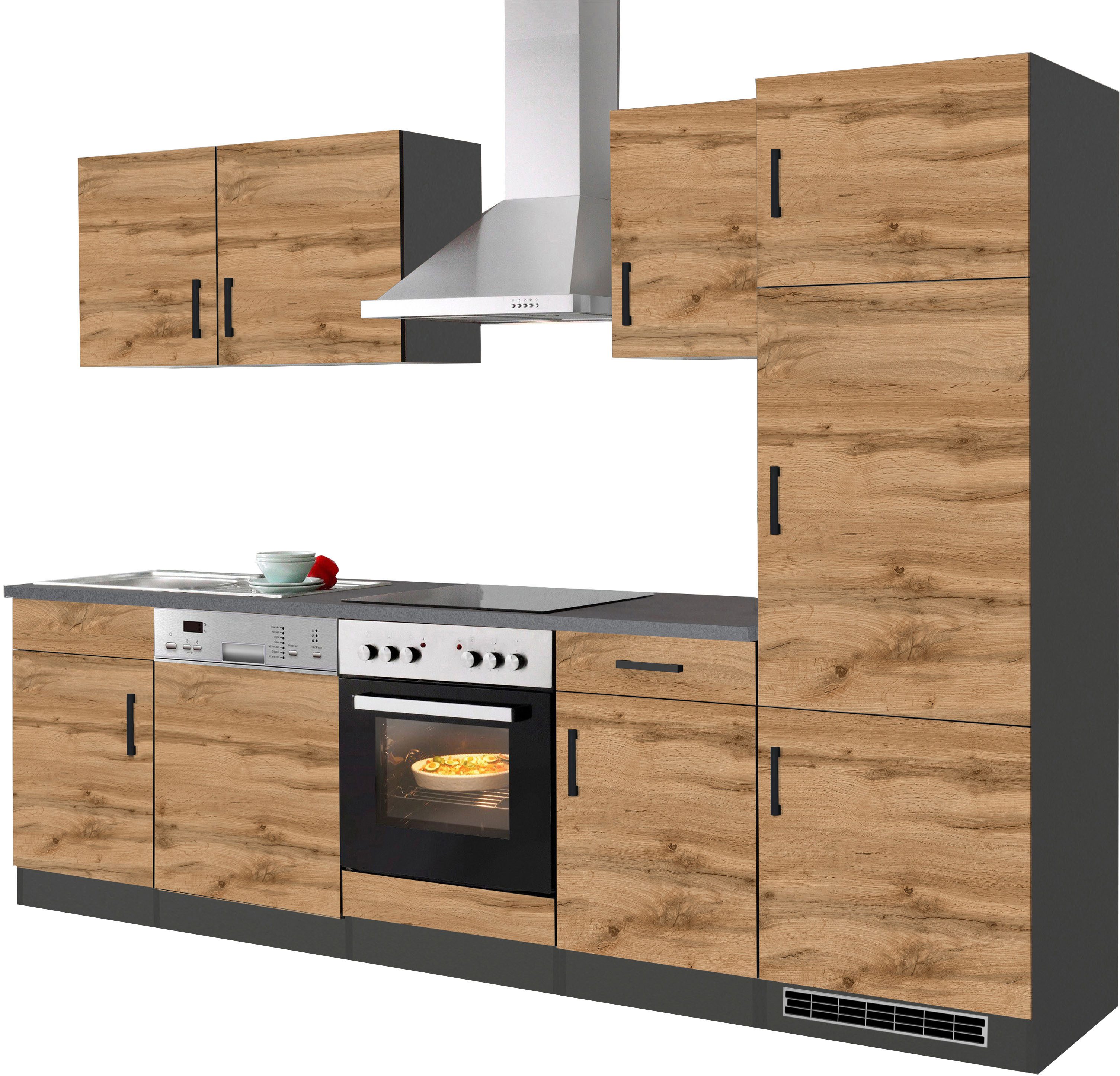 KOCHSTATION Küchenzeile KS-Toronto, Breite 280 cm, mit E-Geräten günstig online kaufen