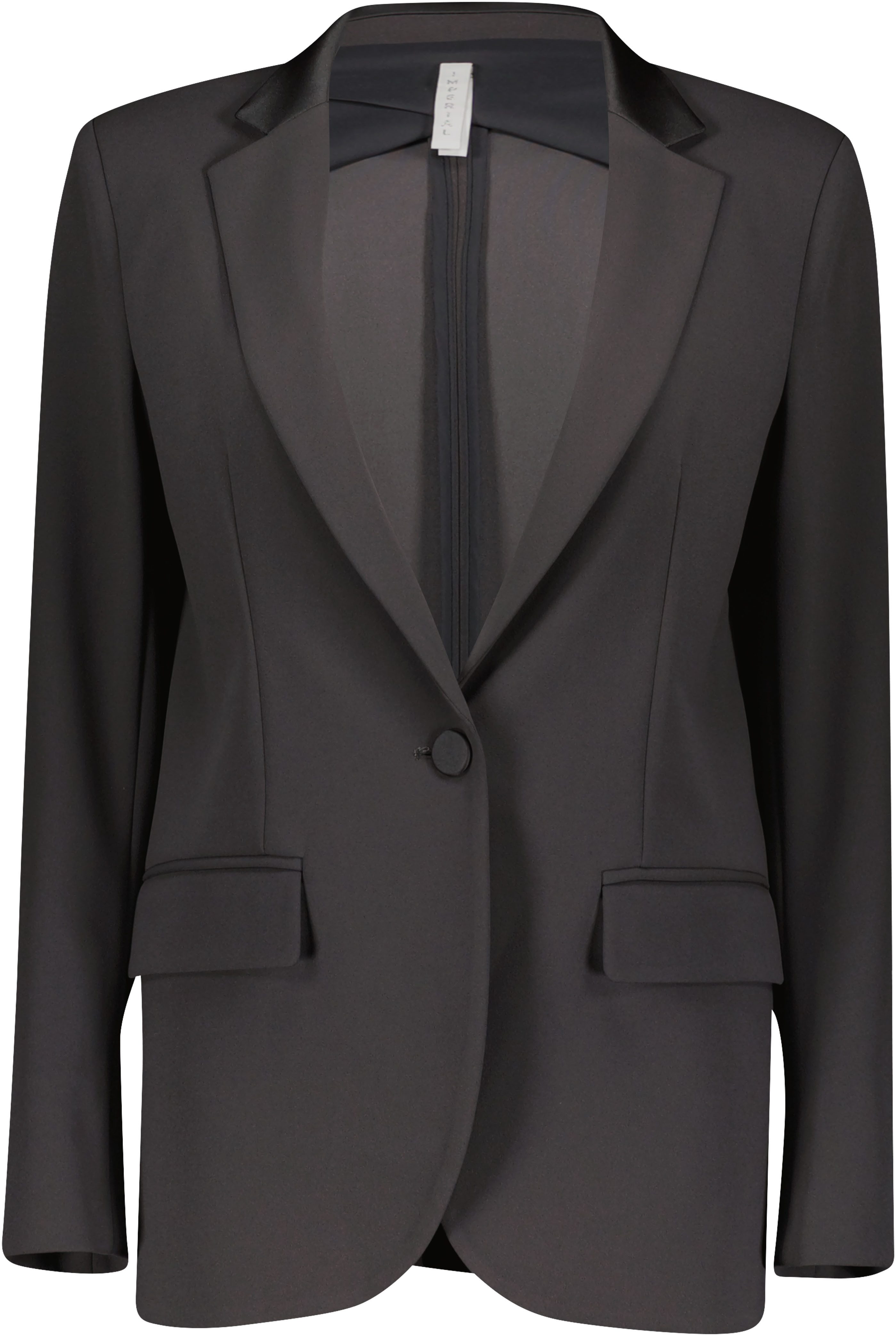 IMPERIAL Longblazer mit Satindetails und Stretch