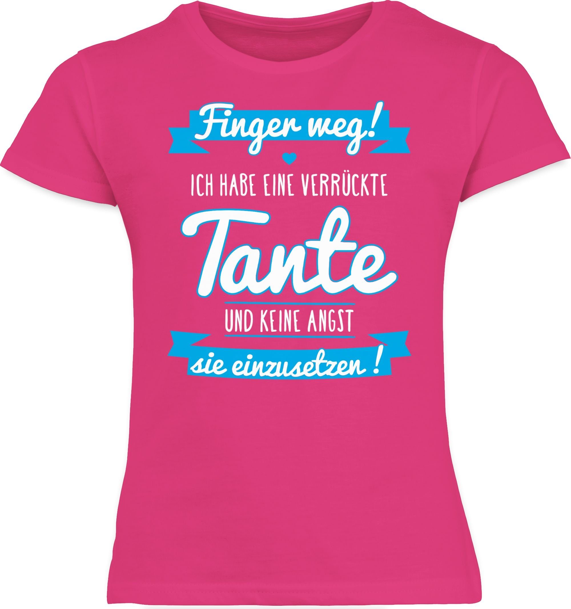 Ich Tante Fuchsia 1 eine Shirtracer T-Shirt verrückte Blau habe Tante