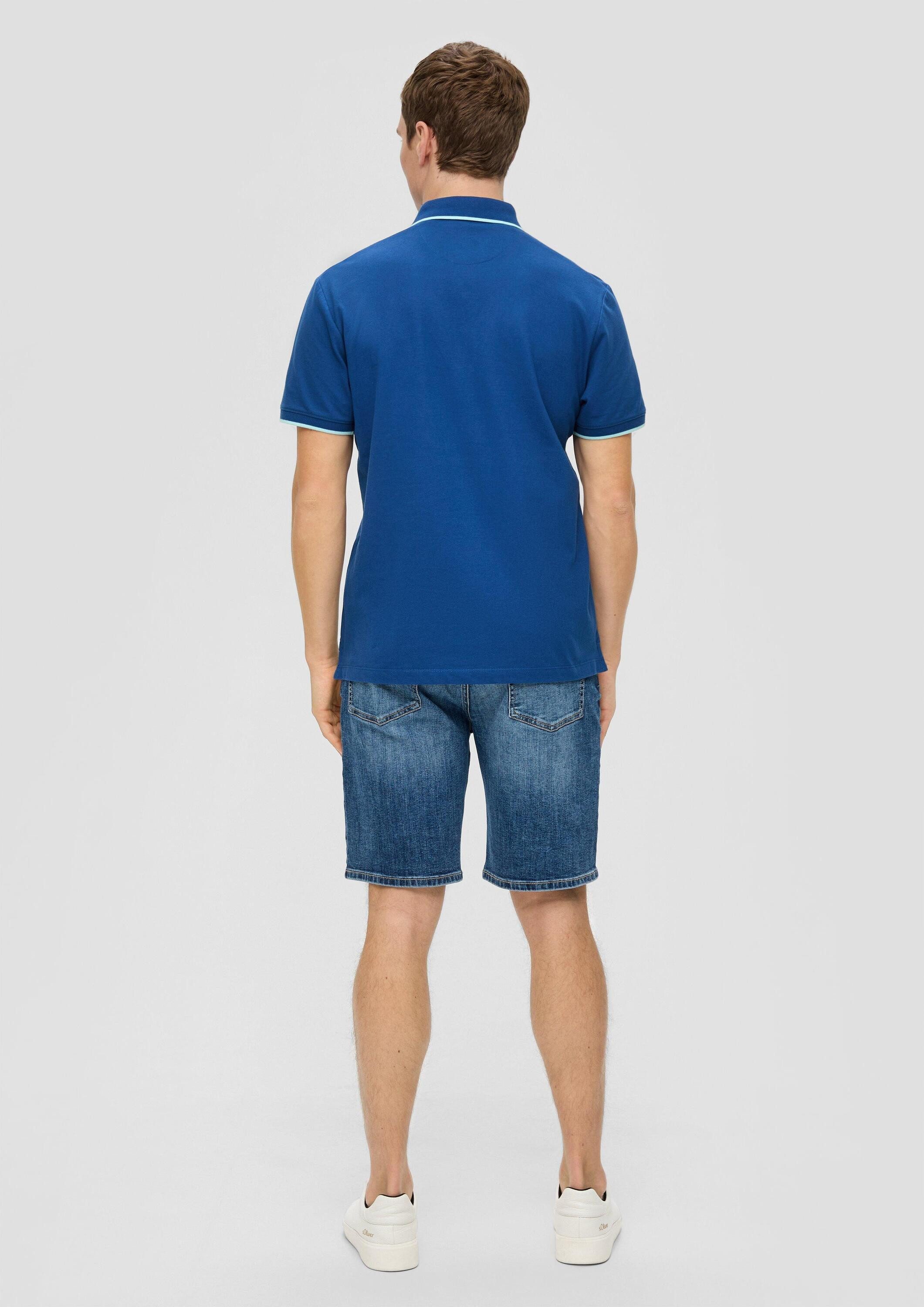 s.Oliver Kurzarmshirt Polo-Shirt Poloshirt mit Logo