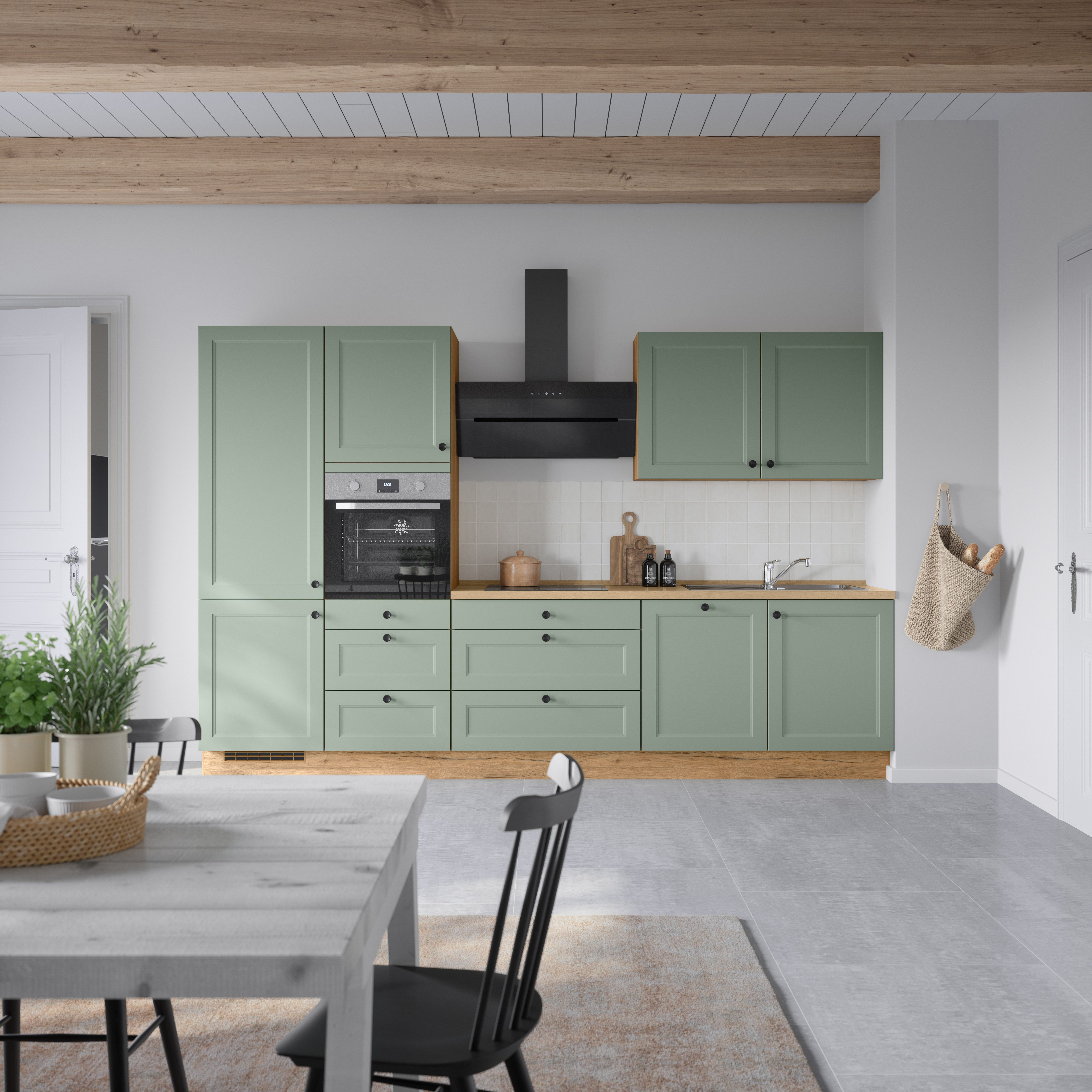 nobilia® Küchenzeile "Cascada II", NEU: individuell anpassbar mit gratis Profi-Beratung, vormontiert, Breite 330 cm, Ausrichtung wählbar, wahlw. mit E-Geräten