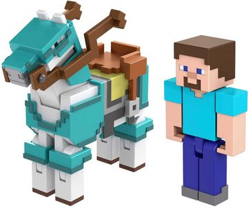 Mattel® Spielfigur Minecraft, Armored Horse and Steve