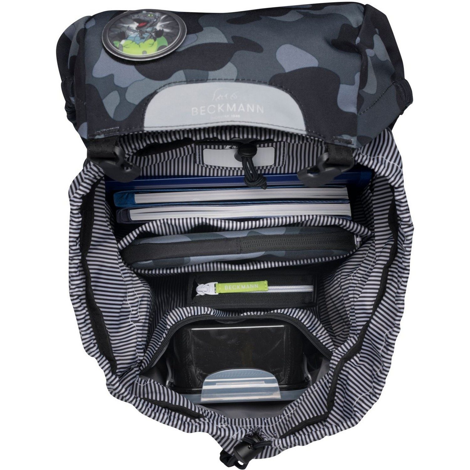 Beckmann Norway Schulranzen Classic 22L Schulrucksack-Set 6-tlg. Camo Rex
