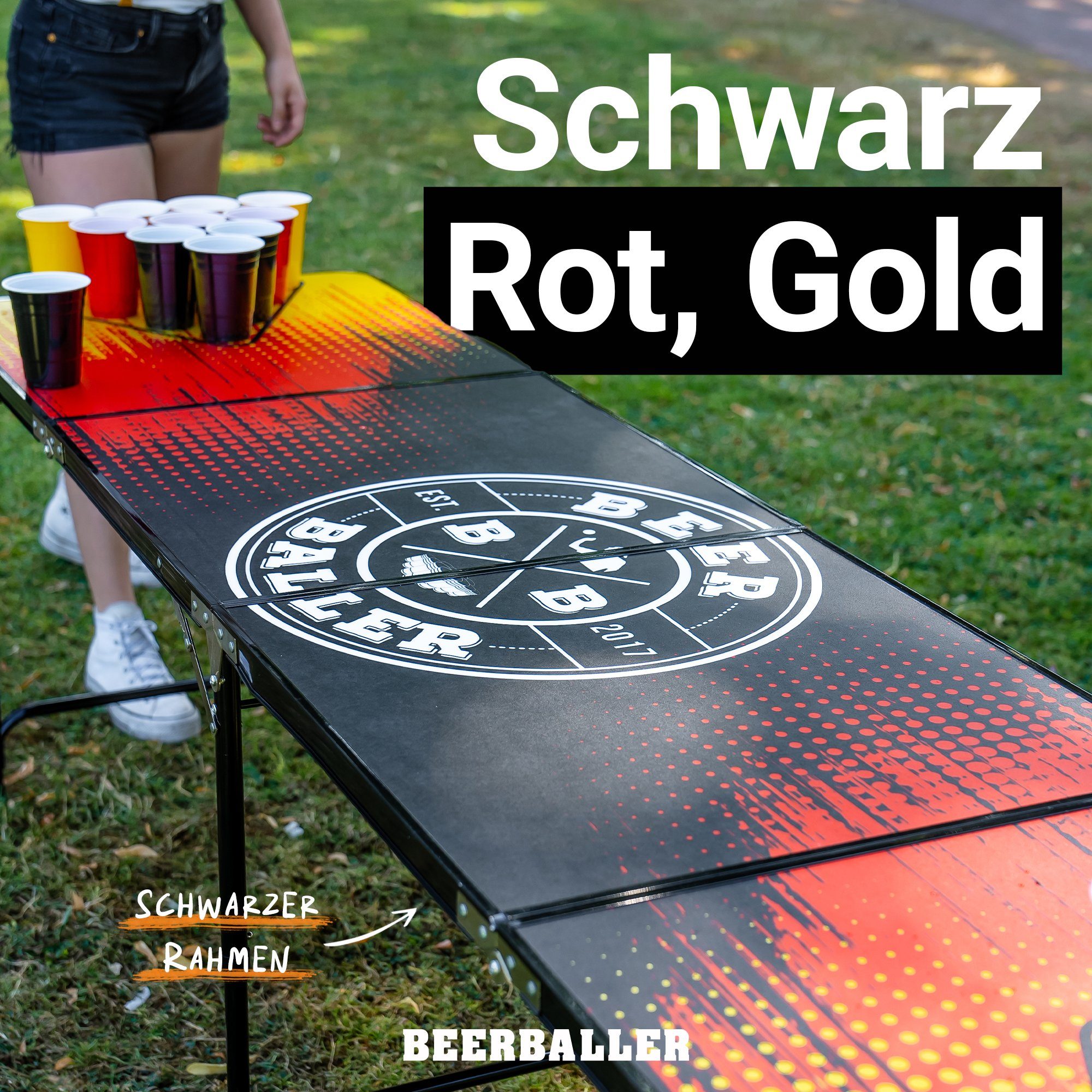 BeerBaller Beer Tisch Deutschland Pong BEERBALLER® Klapptisch