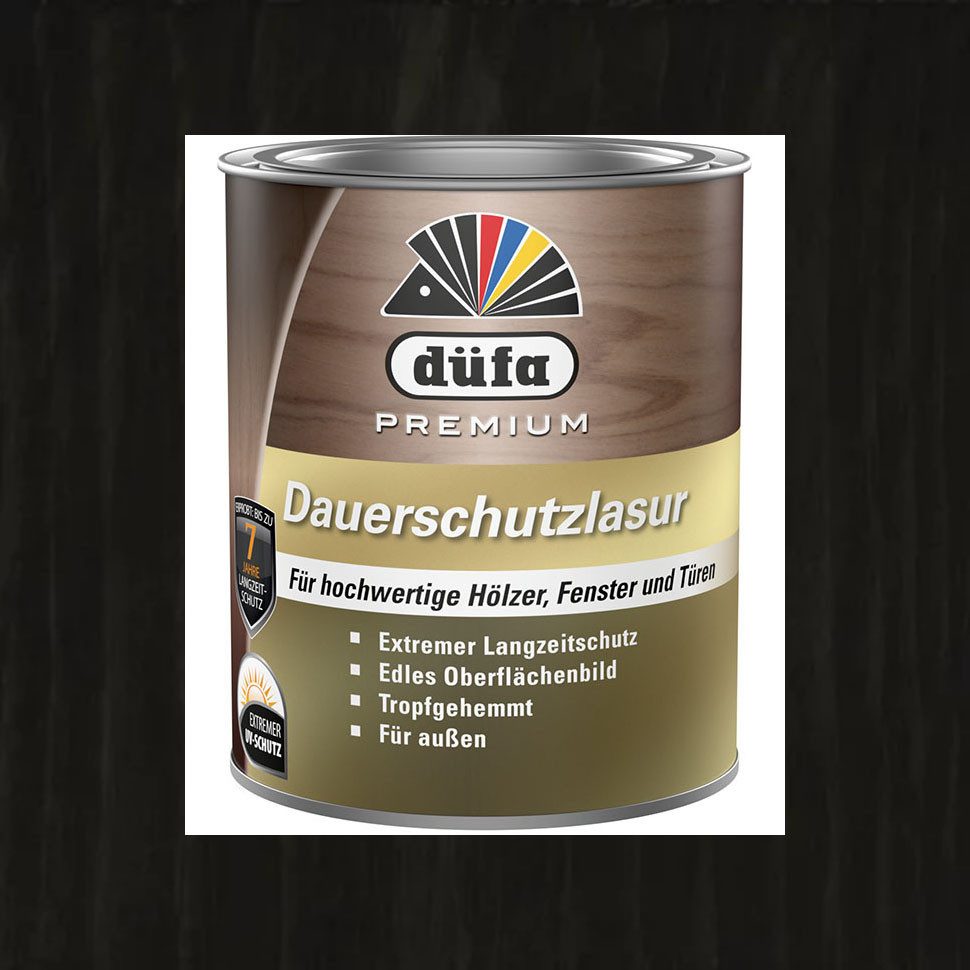 düfa Holzschutzlasur Premium Dauerschutzlasur 750 ml Lasur Holz Schutzlasur, langzeit und extremer UV-Schutz