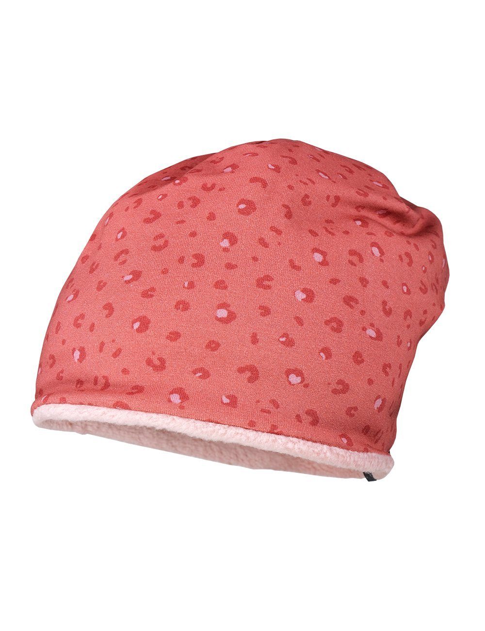 MAXIMO Beanie MINI GIRL-Beanie, reversible Jersey bedruckt, Flee Made in Germany