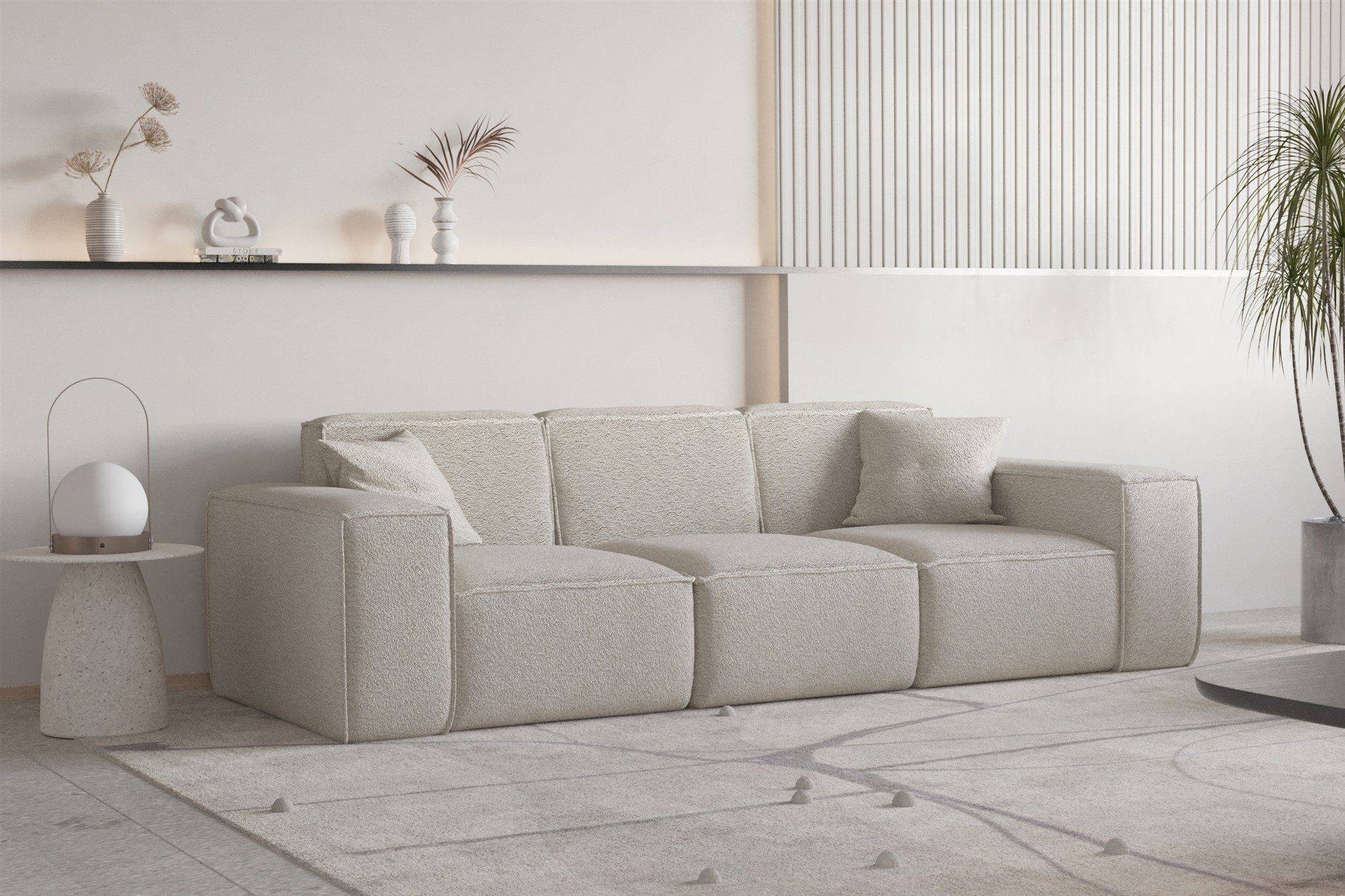Fun Möbel Sofa Designersofa CESINA 3-Sitzer günstig online kaufen
