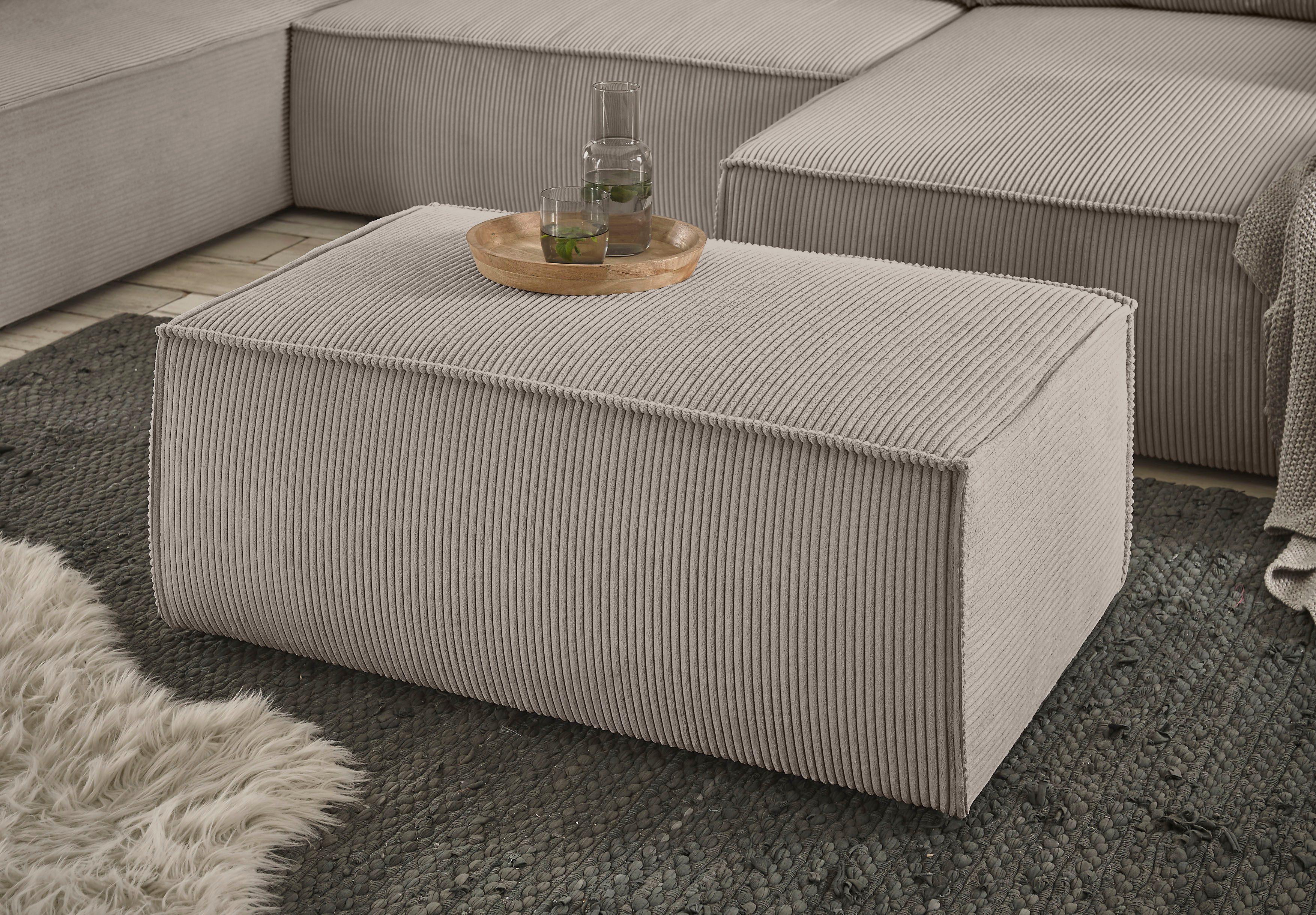 OTTO home Hocker SHERWOOD Cord Polsterhocker, passend zur Polster-Serie SHERWOOD