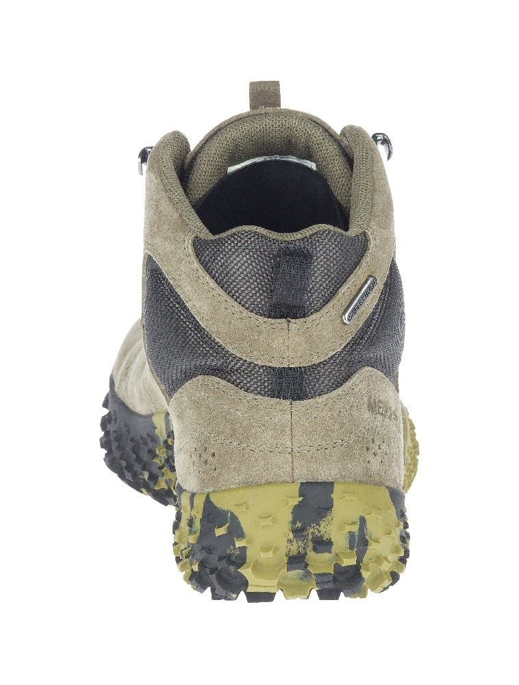 Merrell Wrapt Mid WP (Minimal-Laufschuhe, Leder, wasserdicht) olivegrün Herren Sneaker