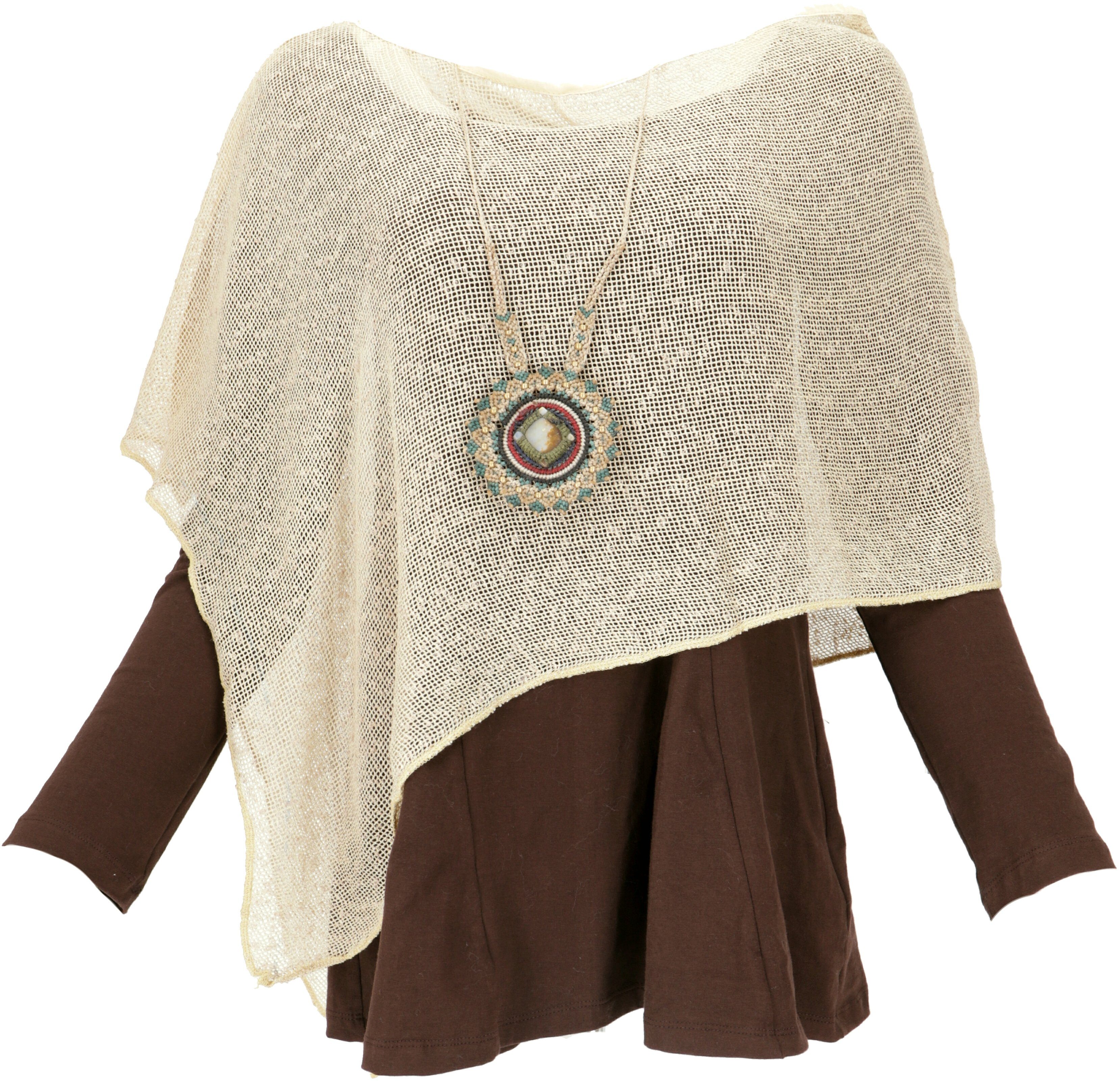 Guru-Shop Langjacke Goa Poncho, Sommerponcho, Festival günstig online kaufen