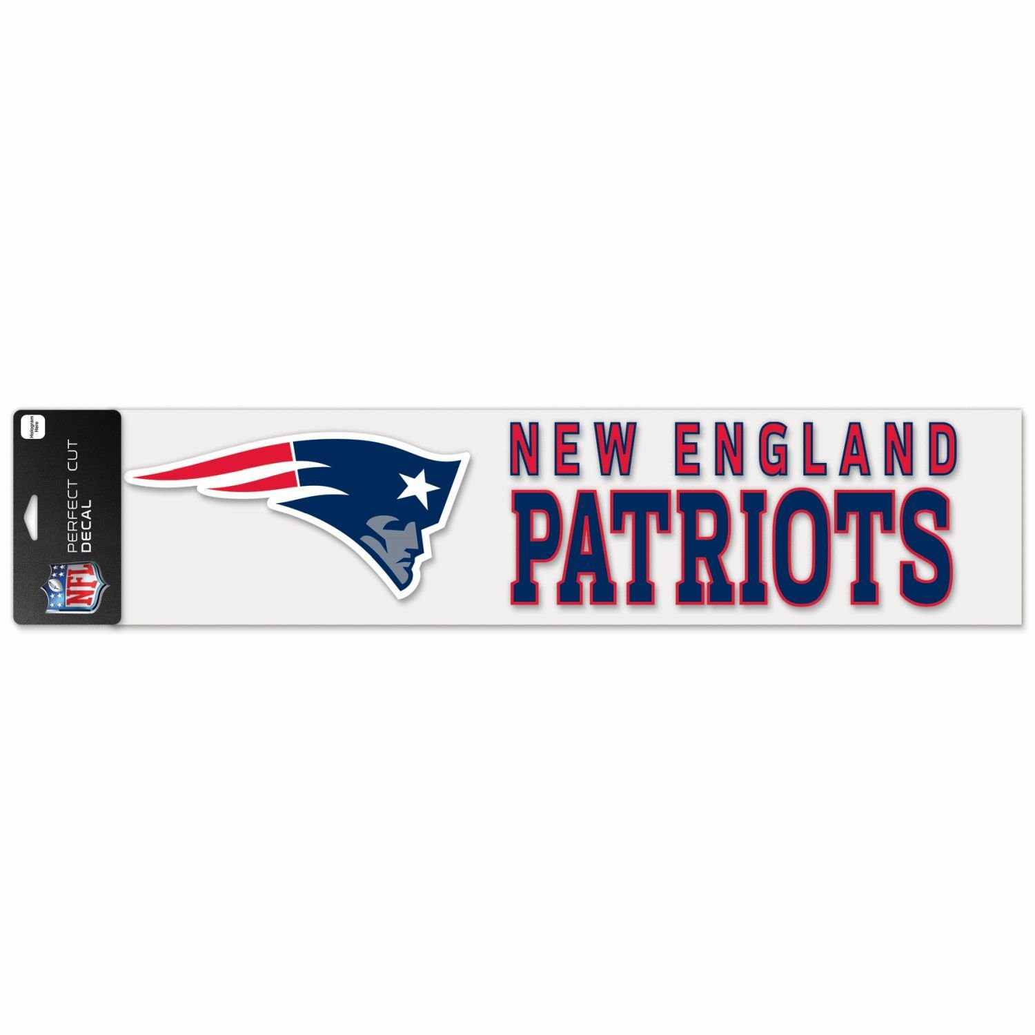 10x40cm WinCraft Wanddekoobjekt Aufkleber Cut NFL Teams Patriots XXL England Perfect New