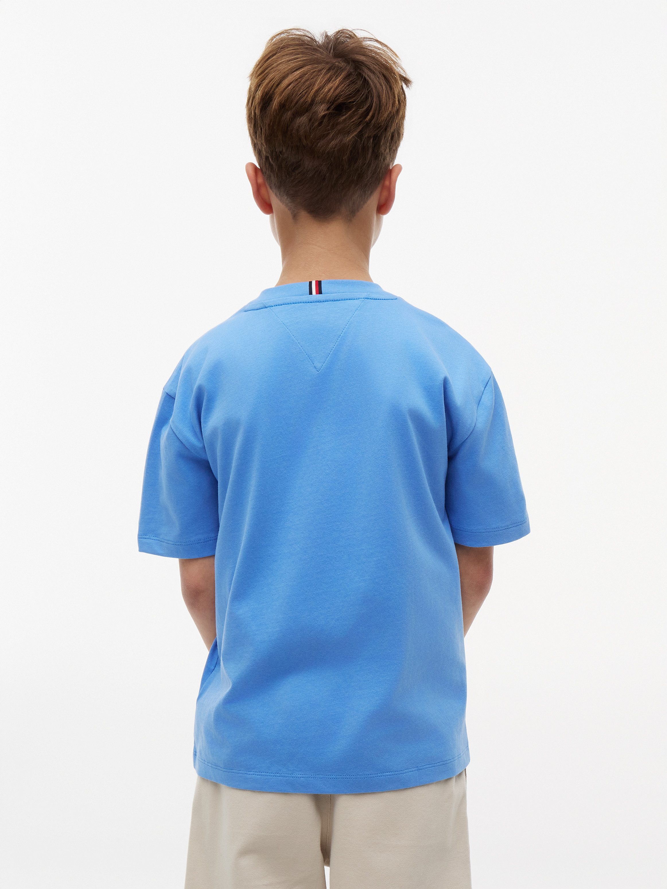 Tommy Hilfiger T-Shirt für Kinder bis 16 Jahre, Graffiti-Druck, Regular Fit