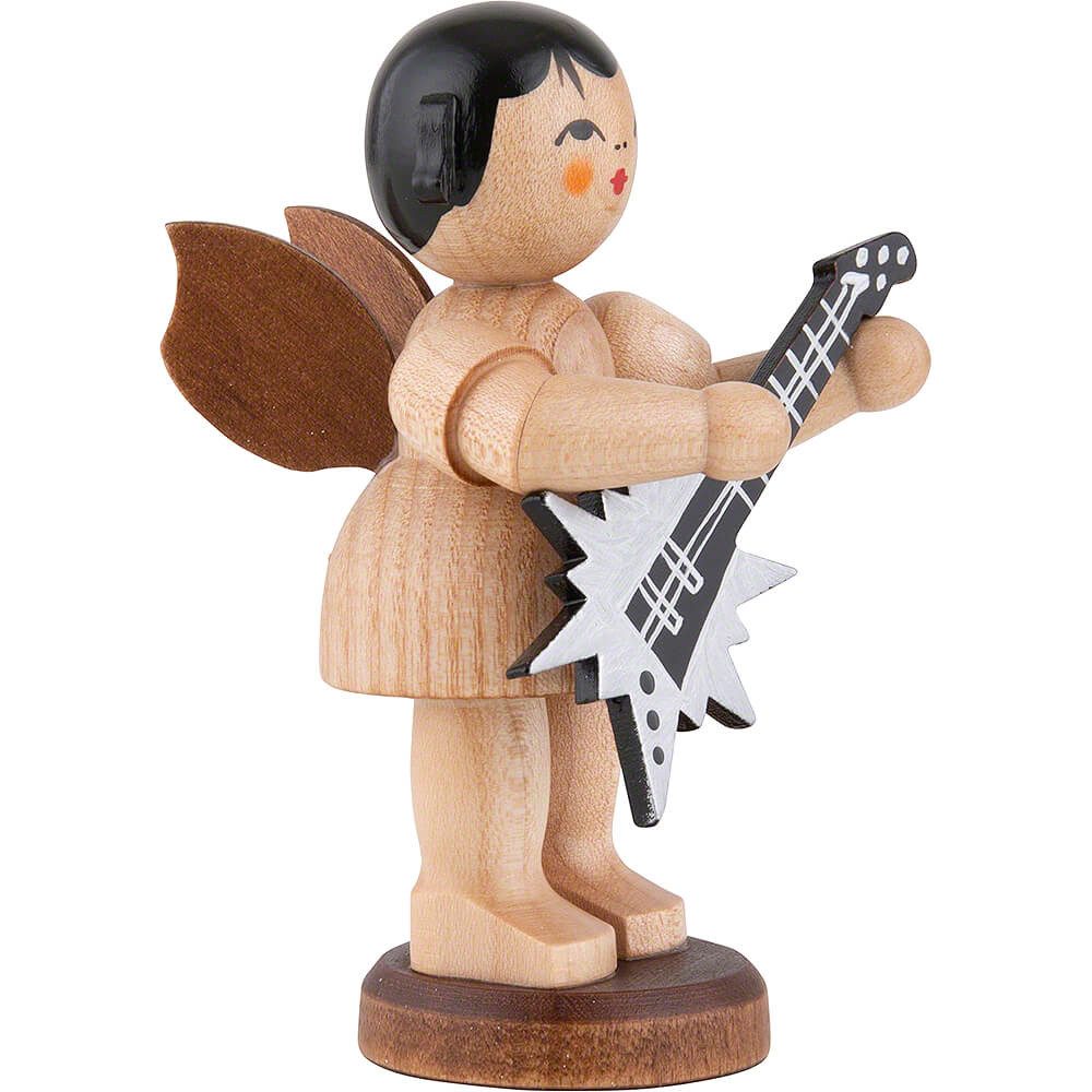 Figurenland Uhlig GmbH Dekofigur Engel mit Sterngitarre - natur (9,5cm) von Kunstgewerbe Uhlig