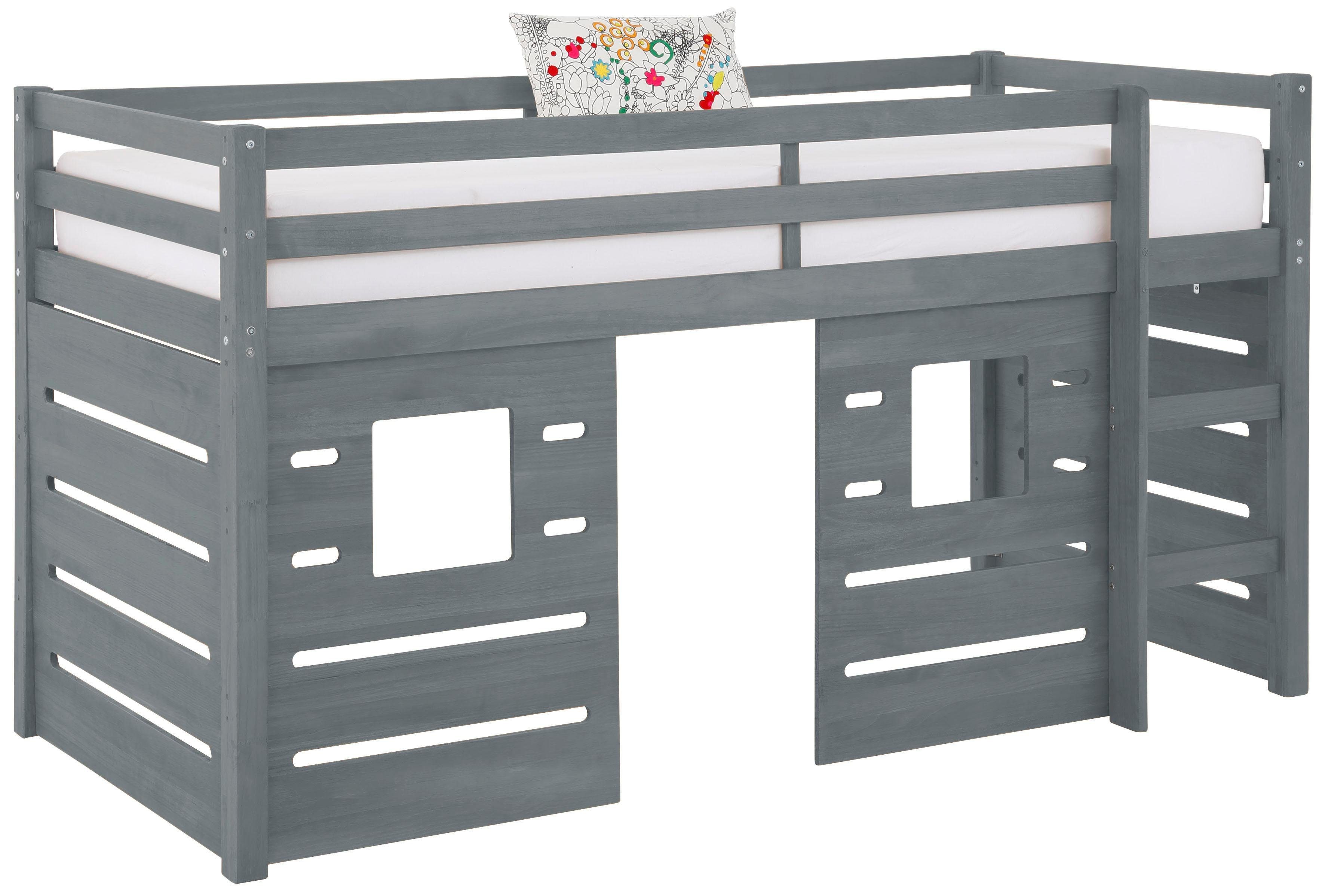 OTTO home Hochbett Alpi aus Kiefernholz, inklusive Leiter und Panel, Außenmaßenbreite 103 cm – Bild 2 von 5