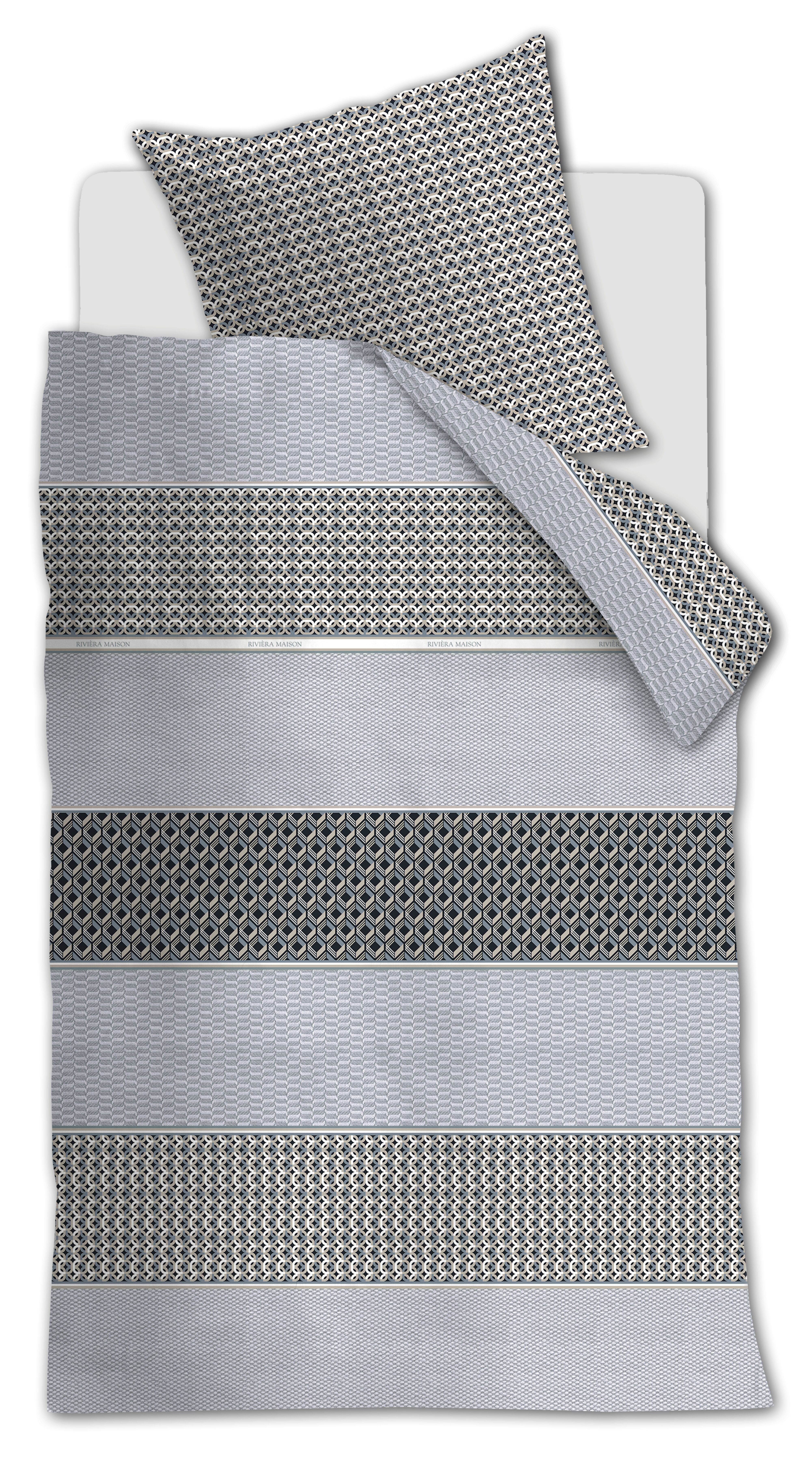 Rivièra Maison Bettwäsche Rivièra Maison Bettwäsche Set, Bettwäsche Set Lawrence, 2 teilig