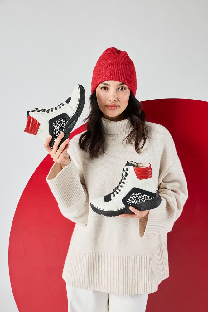 Rieker Sneakerboots Schnürboots, Schnürstiefelette mit zusätzlichem Innenre günstig online kaufen