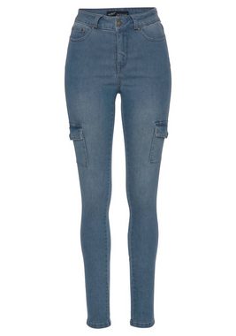 Arizona Skinny-fit-Jeans Ultra Stretch High Waist mit Cargotaschen