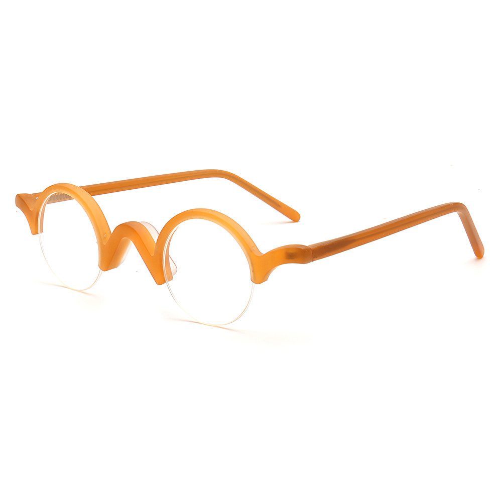 PACIEA Lesebrille Damen Herren Halbrand Mehrfarbig Anti Blaulicht Mode Rundrahmen