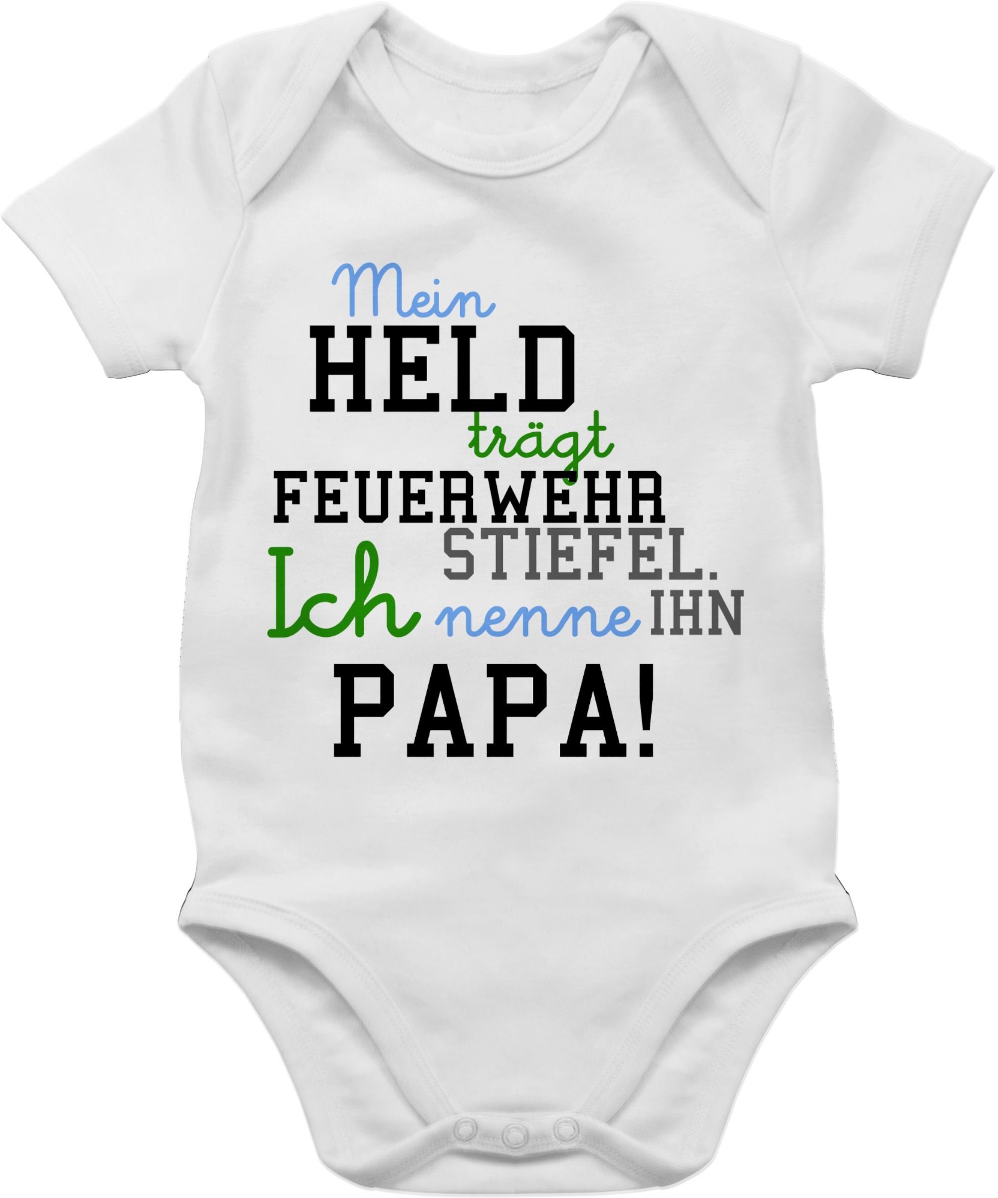 Shirtracer Shirtbody Mein Held Papa Feuerwehr Junge Feuerwehr