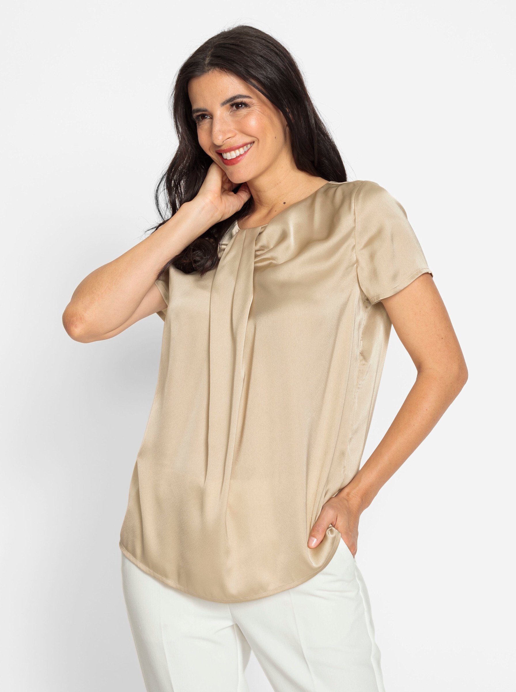 Beige elegante Blusen für Damen | OTTO kaufen online